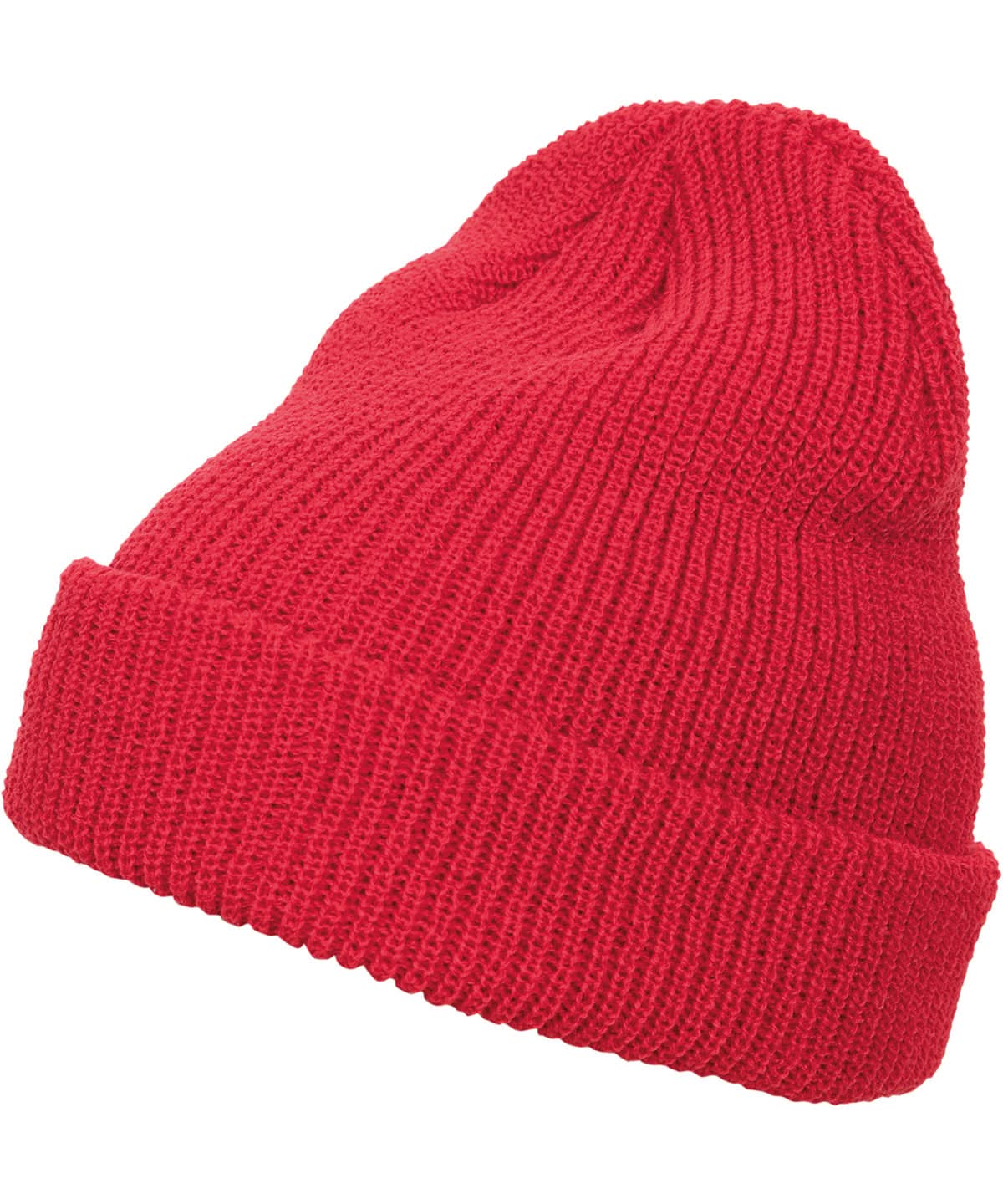 Flexfit By Yupoong Long Knit Beanie 1545K YP193 - Red One size - Customisable Beanies