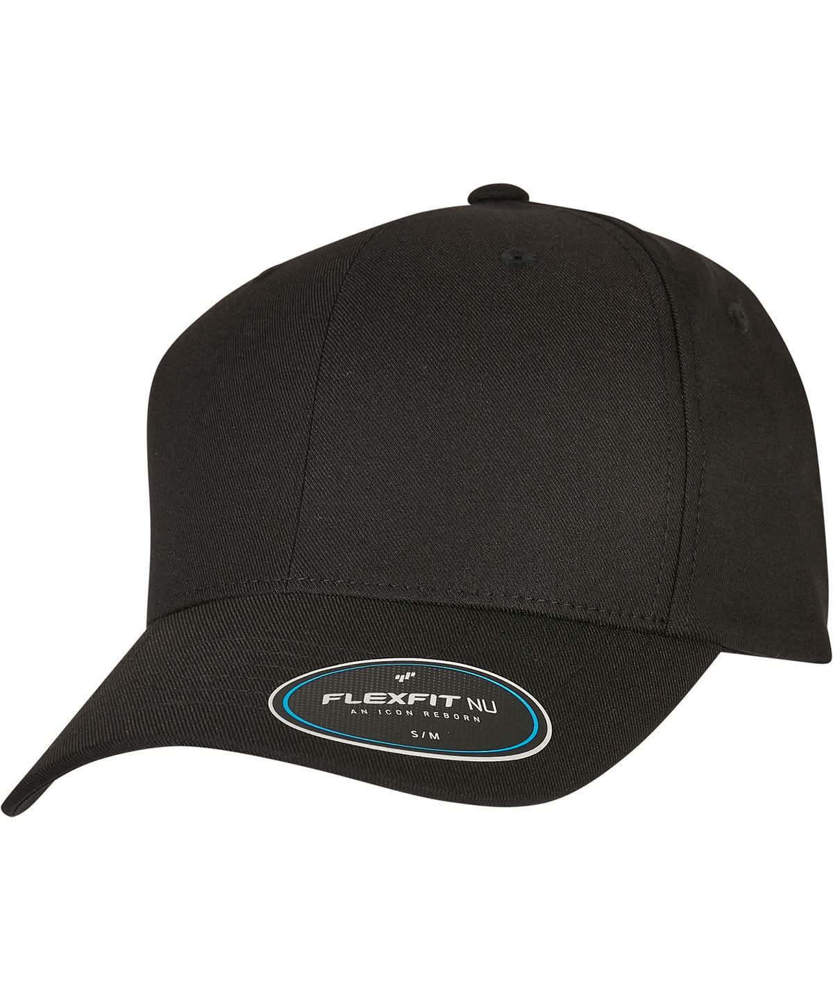 Flexfit By Yupoong Flexfit Nu Cap 6100Nu YP217 - Black - Customisable Caps