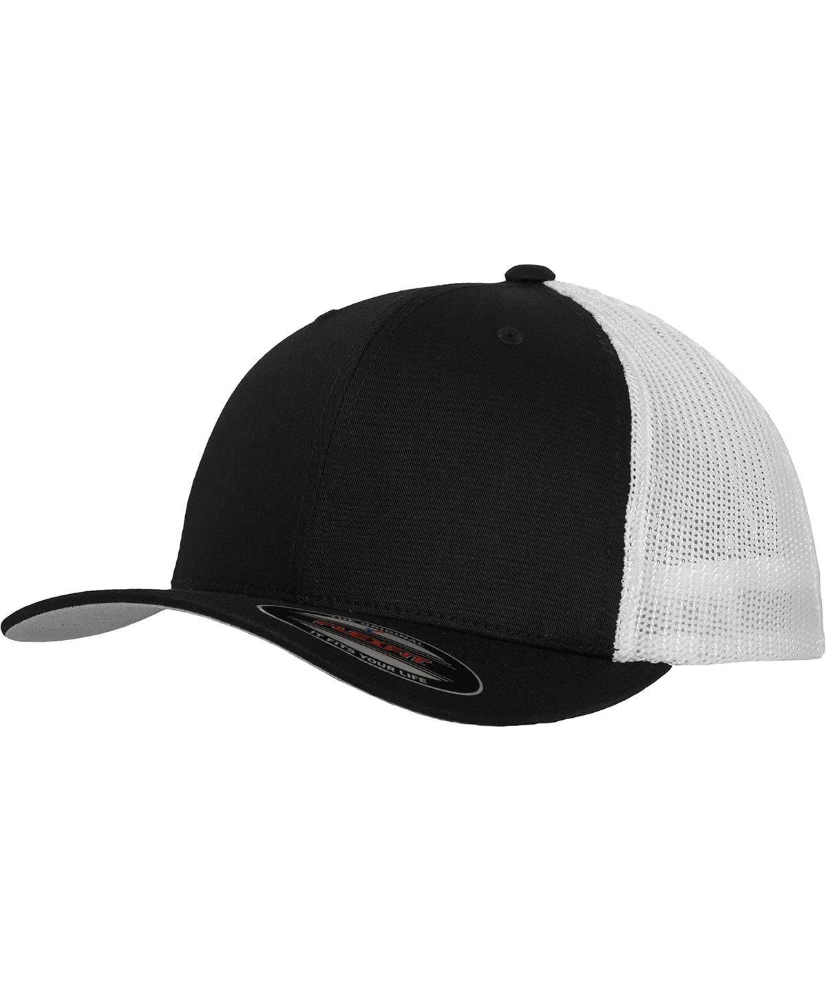 Flexfit trucker mesh 2-tone (6511T) - YP232 - Black White S M - Customisable Caps