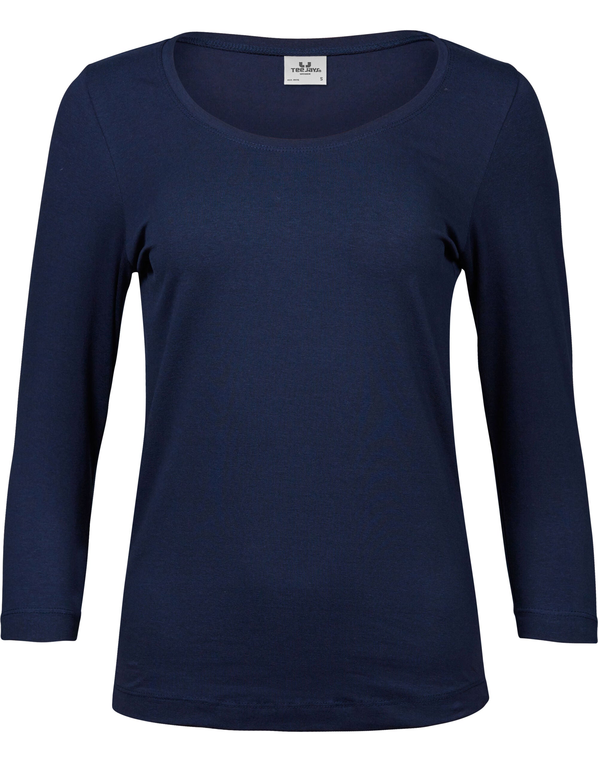 Tee Jays Ladies 3/4 Sleeve Stretch Tee TJ460 - Navy - Customisable T-Shirt