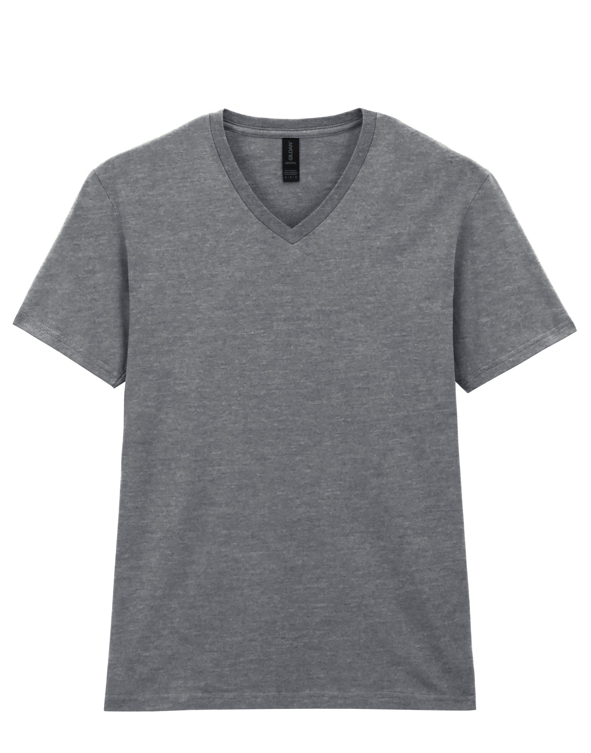 Gildan Softstyle Adult V-Neck T-Shirt 64v00 - Sport Grey (RS) - Customisable T-Shirt