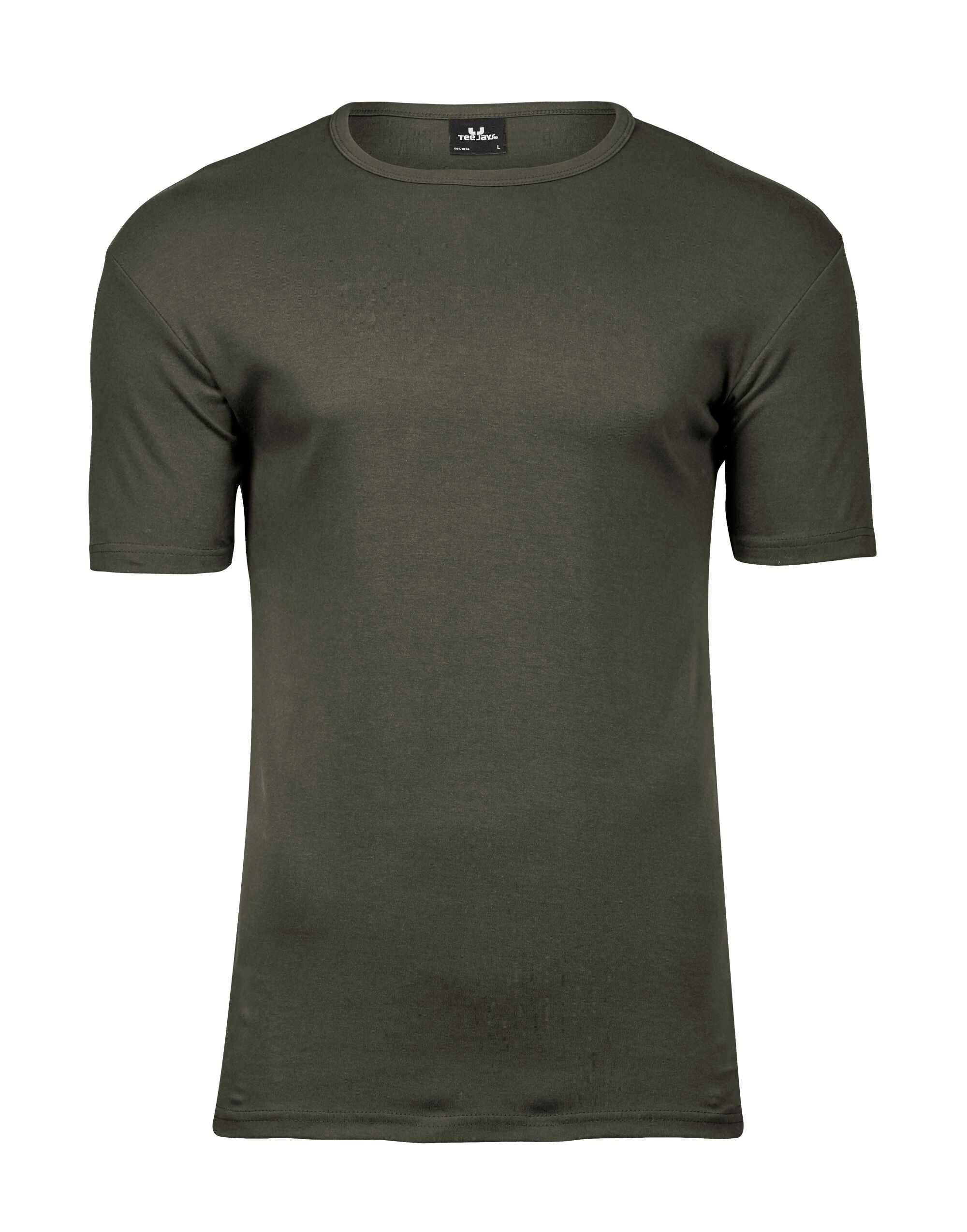 Tee Jays Mens Interlock Tee TJ520 - Dark Grey - Customisable T-Shirt