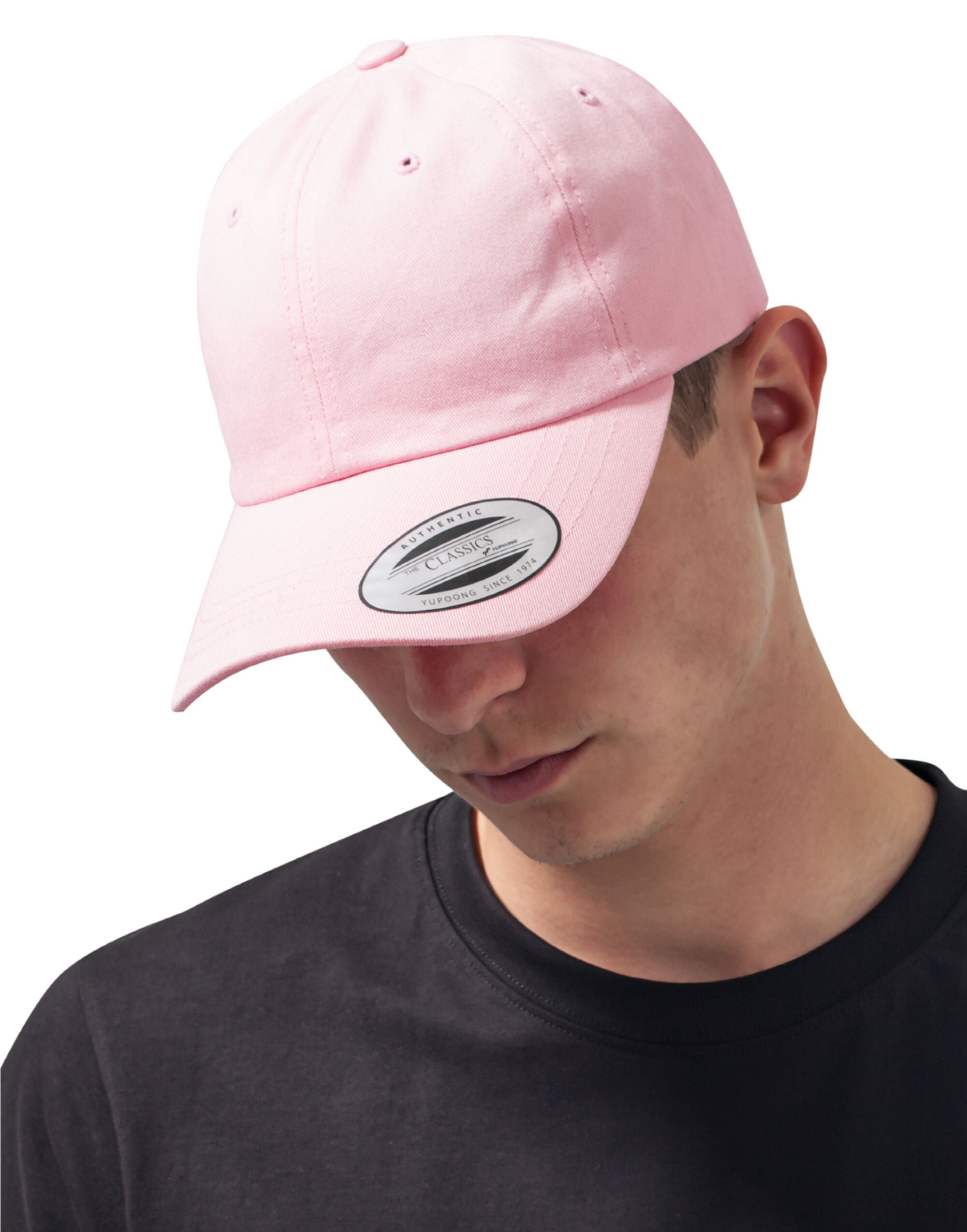 Flexfit Low Profile Cotton Twill Cap 6245cm - Pink O S - Customisable Caps