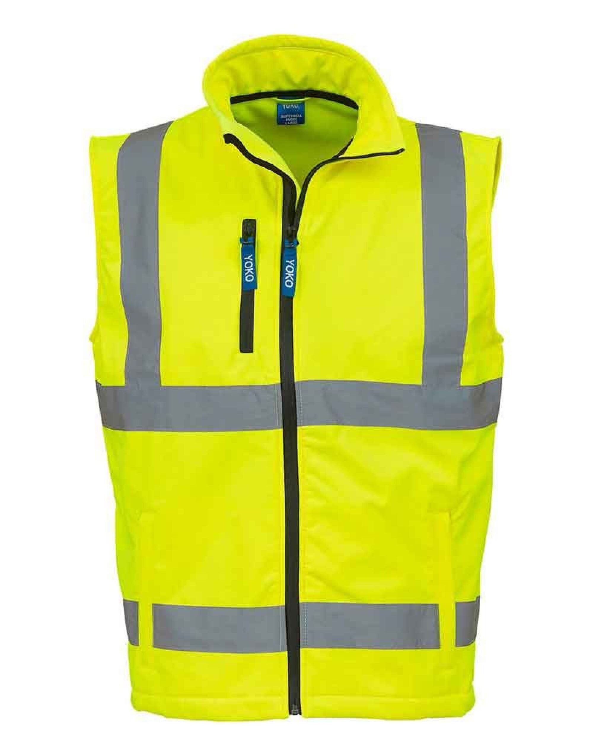 Yoko HV Softshell Bodywarmer hv006 - Hi-Vis Yellow - Customisable Bodywarmers