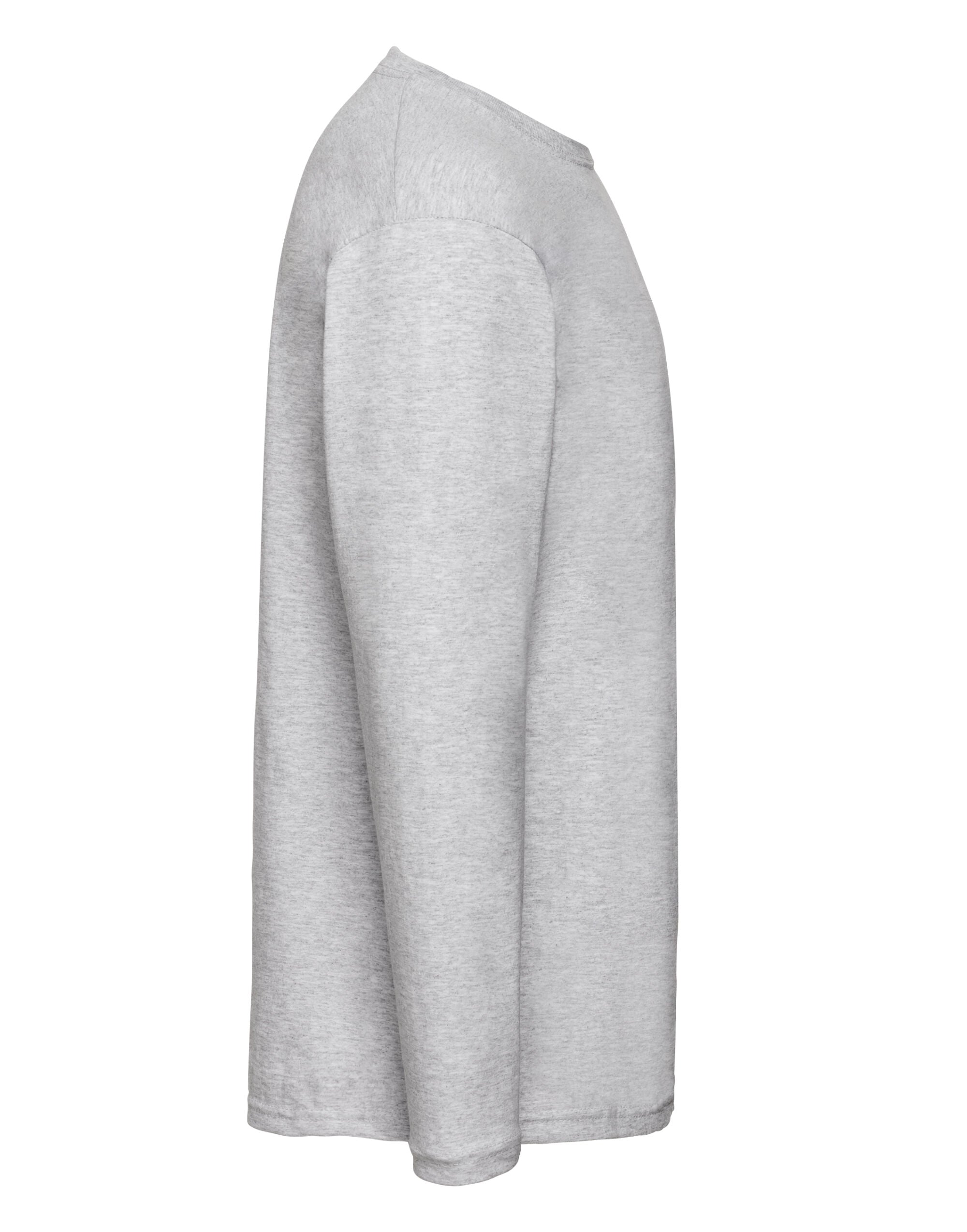 Mens Valueweight Long Sleeve T 61038 - Heather Grey - Customisable T-Shirt