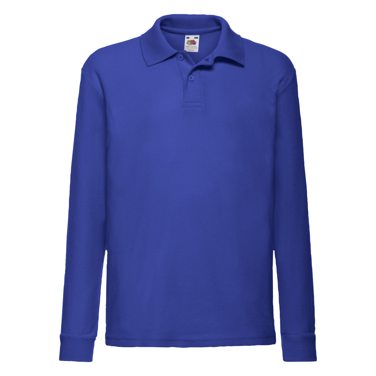 Kids 6535 Long Sleeve Polo 63201 - Royal - Customisable Polos