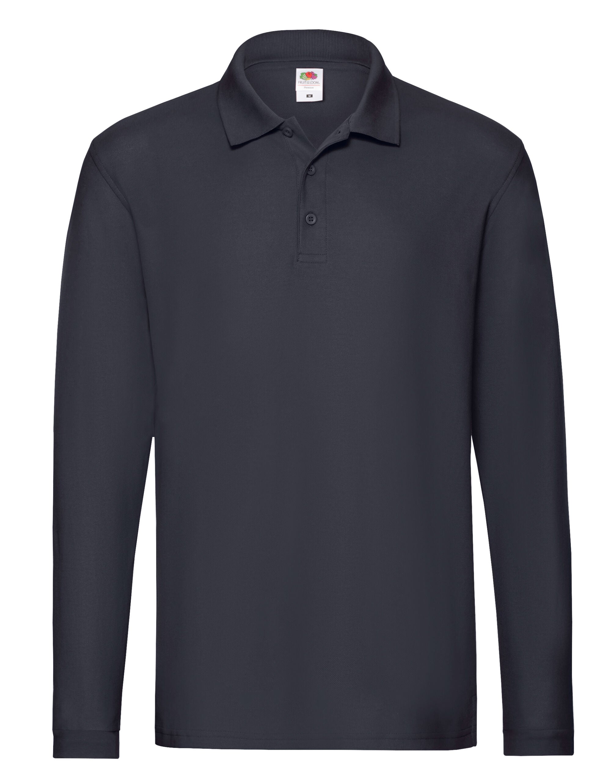 Mens Premium Long Sleeve Polo 63310 - Deep Navy - Customisable Polos