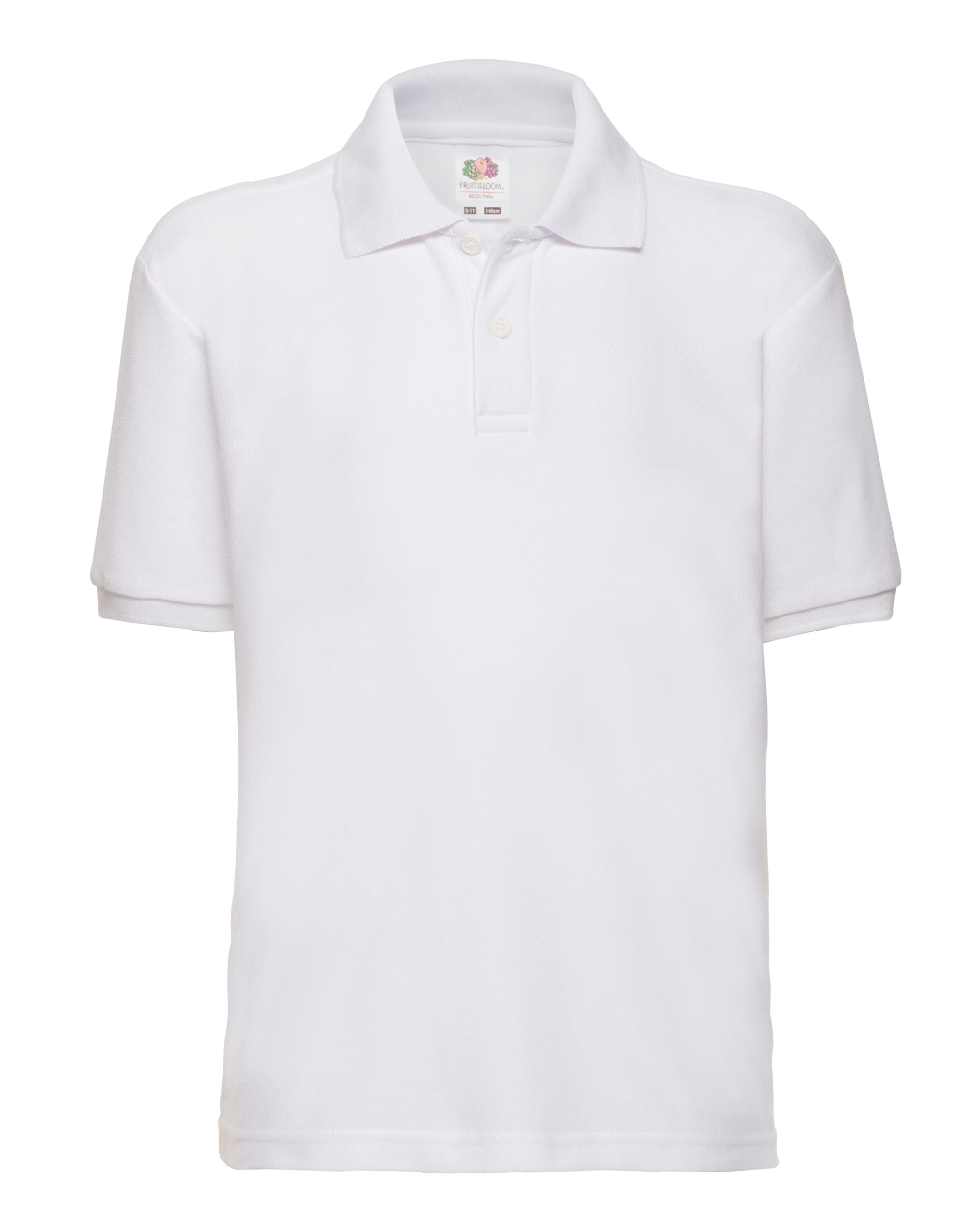 Kids 65/35 Polycotton Polo Shirt – 63417 - White - Customisable Polos