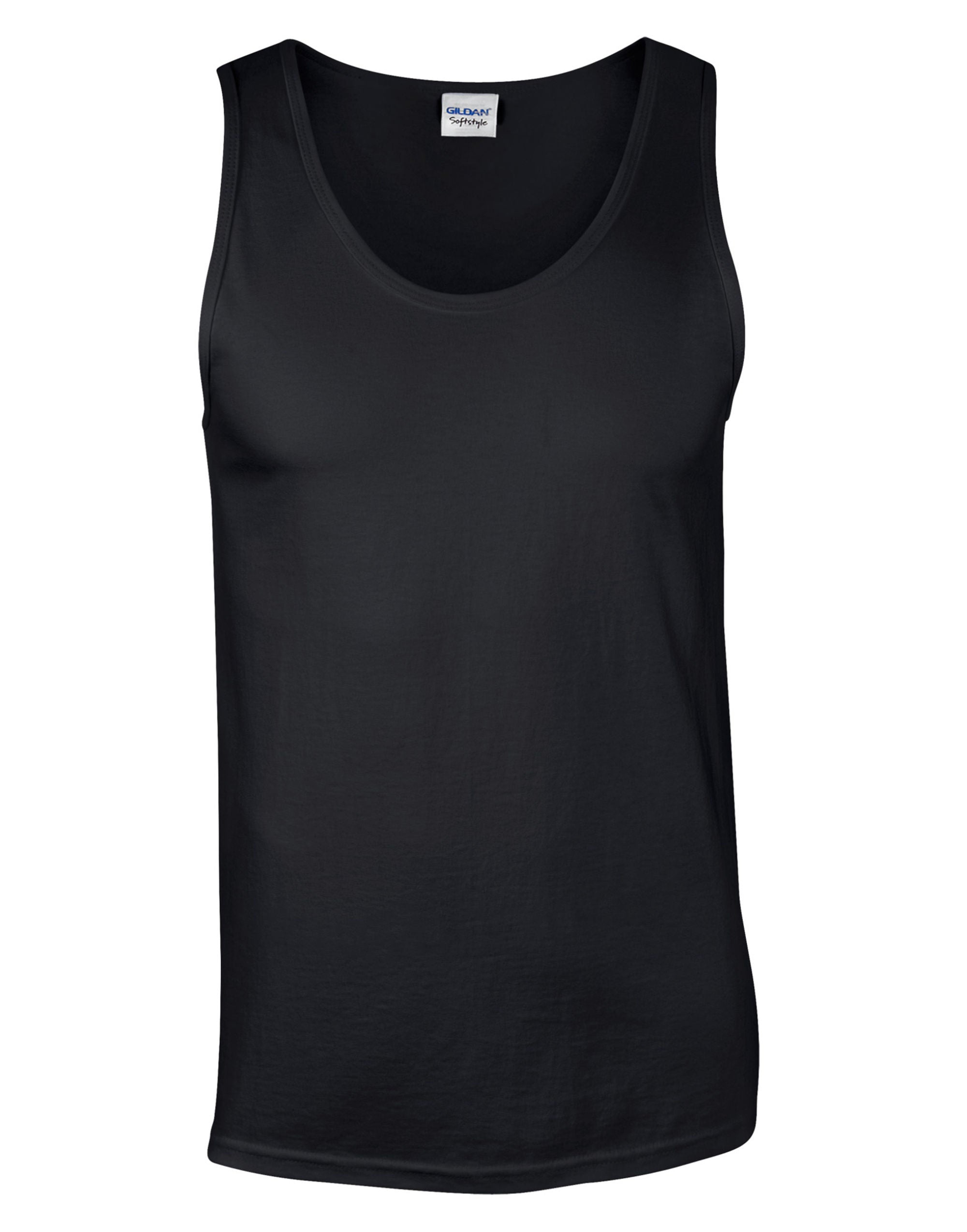 Gildan GIldan Softstyle Adult Tank Top 64200 - Black - Customisable T-Shirt