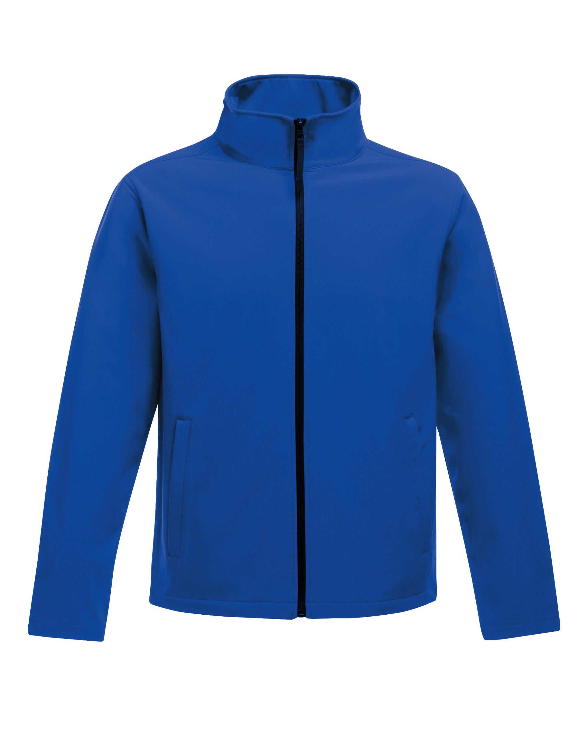 12 x Regatta Ablaze Softshell Jackets + Free Logo - TRA628 - New Royal Black - Customisable Bundle