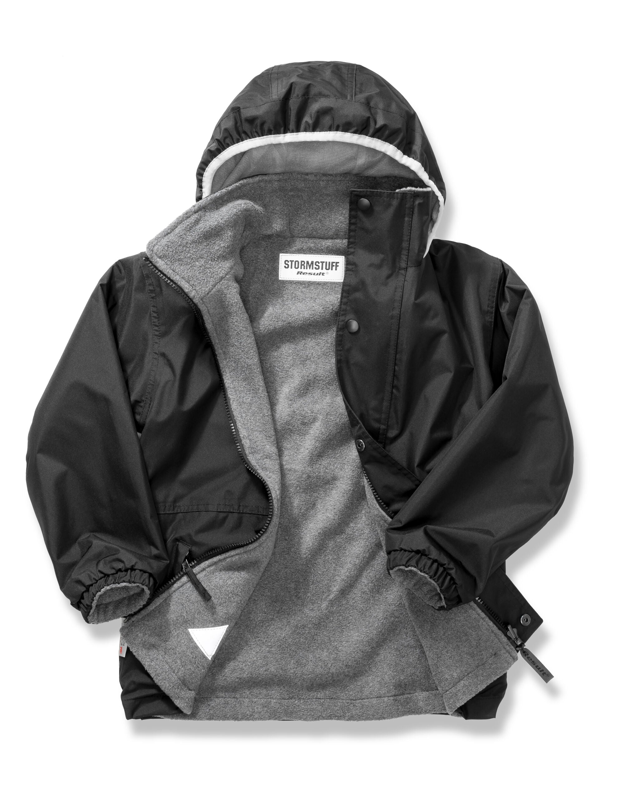 Result Junior Stormdri Jacket R160JY - Black Grey - Customisable Jacket