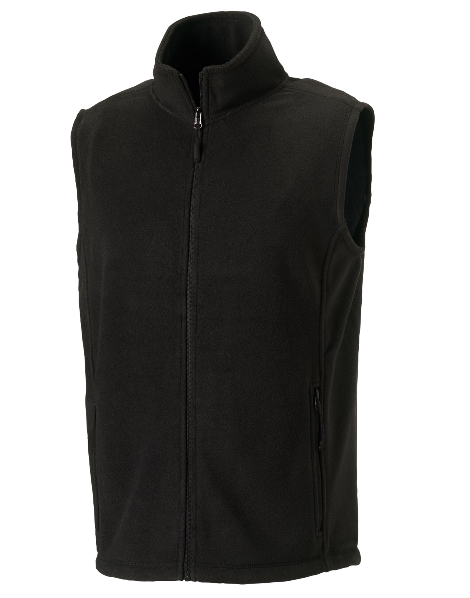 Russell Mens Outdoor Fleece Gilet 8720M - Black - Customisable Bodywarmers