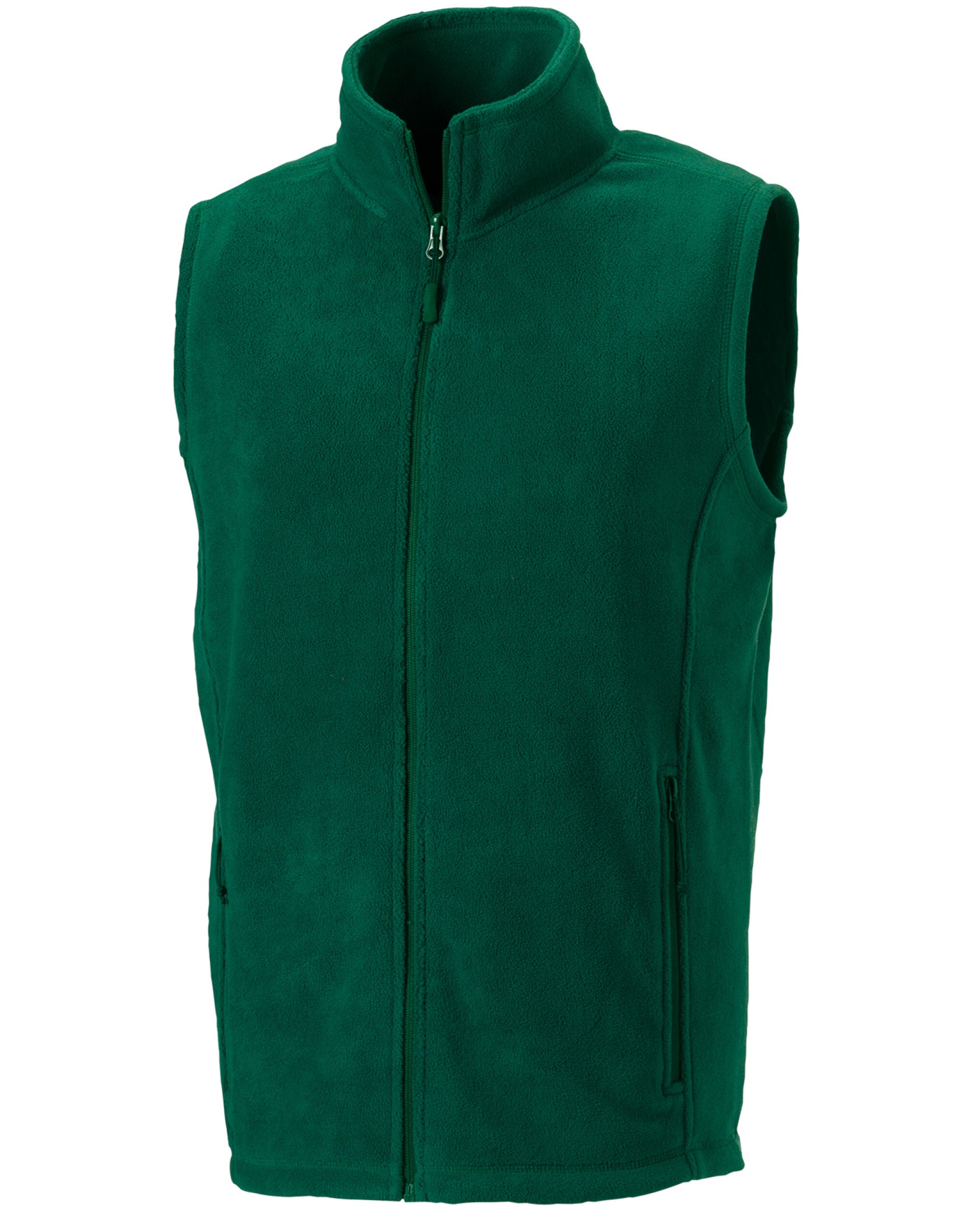 Russell Mens Outdoor Fleece Gilet 8720M - Bottle Green - Customisable Bodywarmers