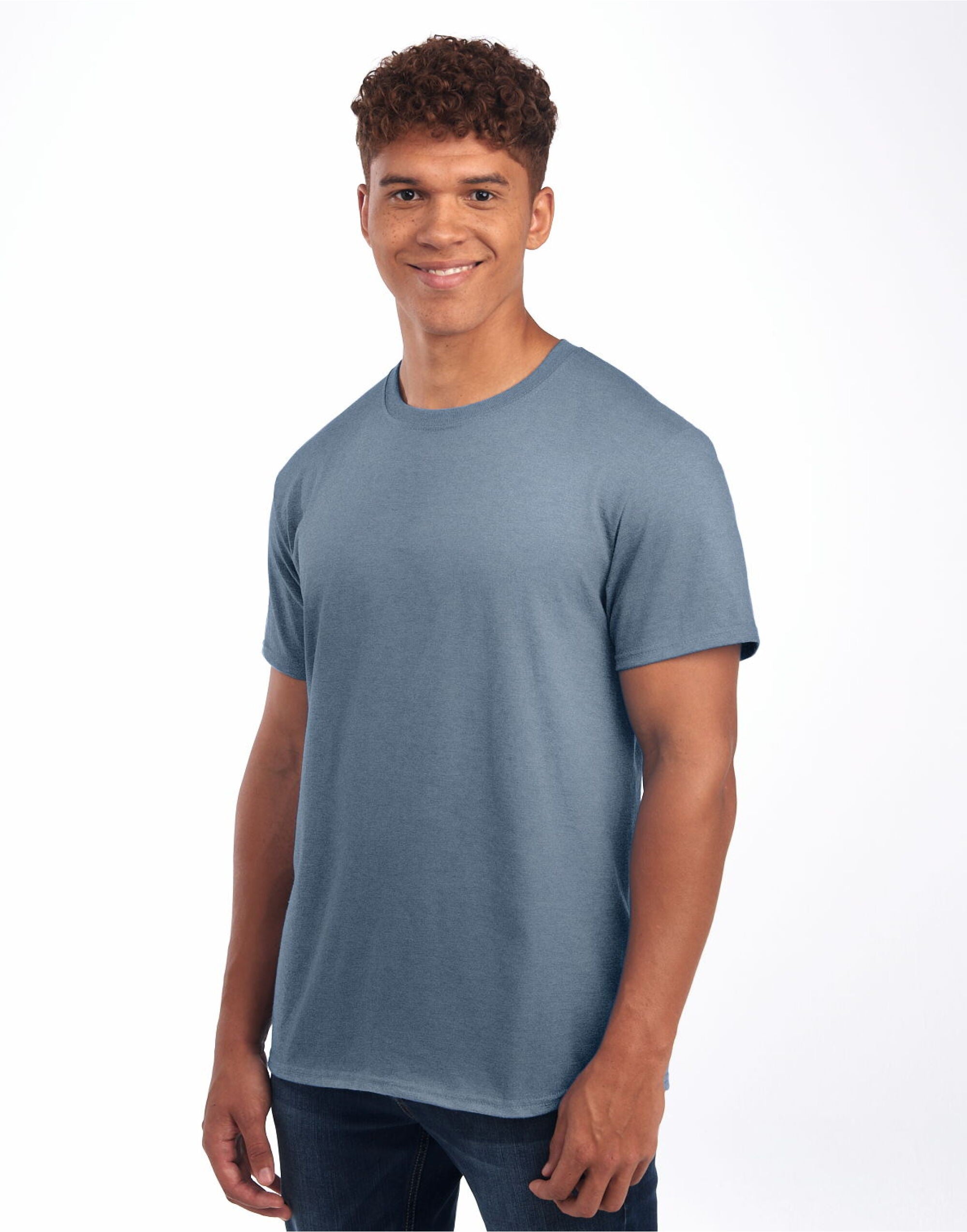 Jerzees EShort Sleeveential Cotton T 0S460M0 - Mineral Blue - Customisable T-Shirt