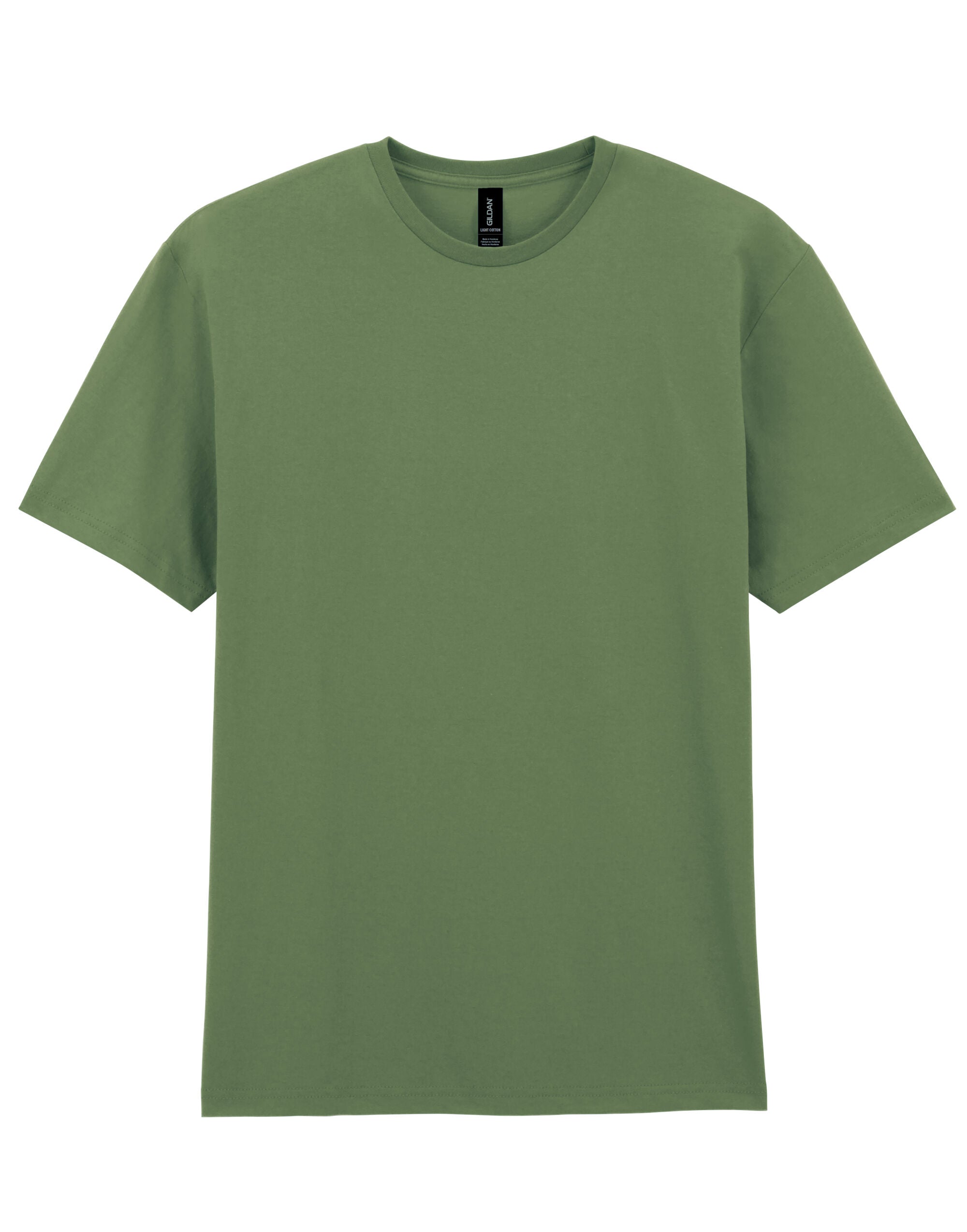 Gildan Light Cotton Adult T Shirt 3000 - Military Green - Customisable T-Shirt