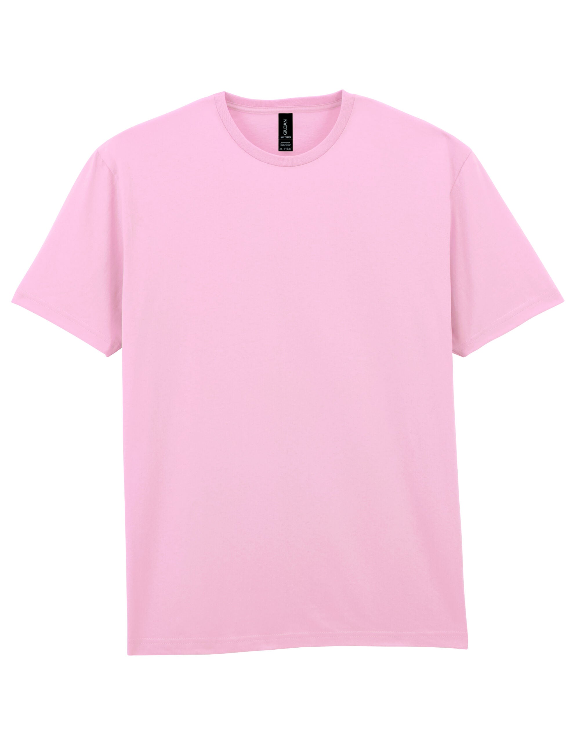 Gildan Light Cotton Adult T Shirt 3000 - Light Pink - Customisable T-Shirt