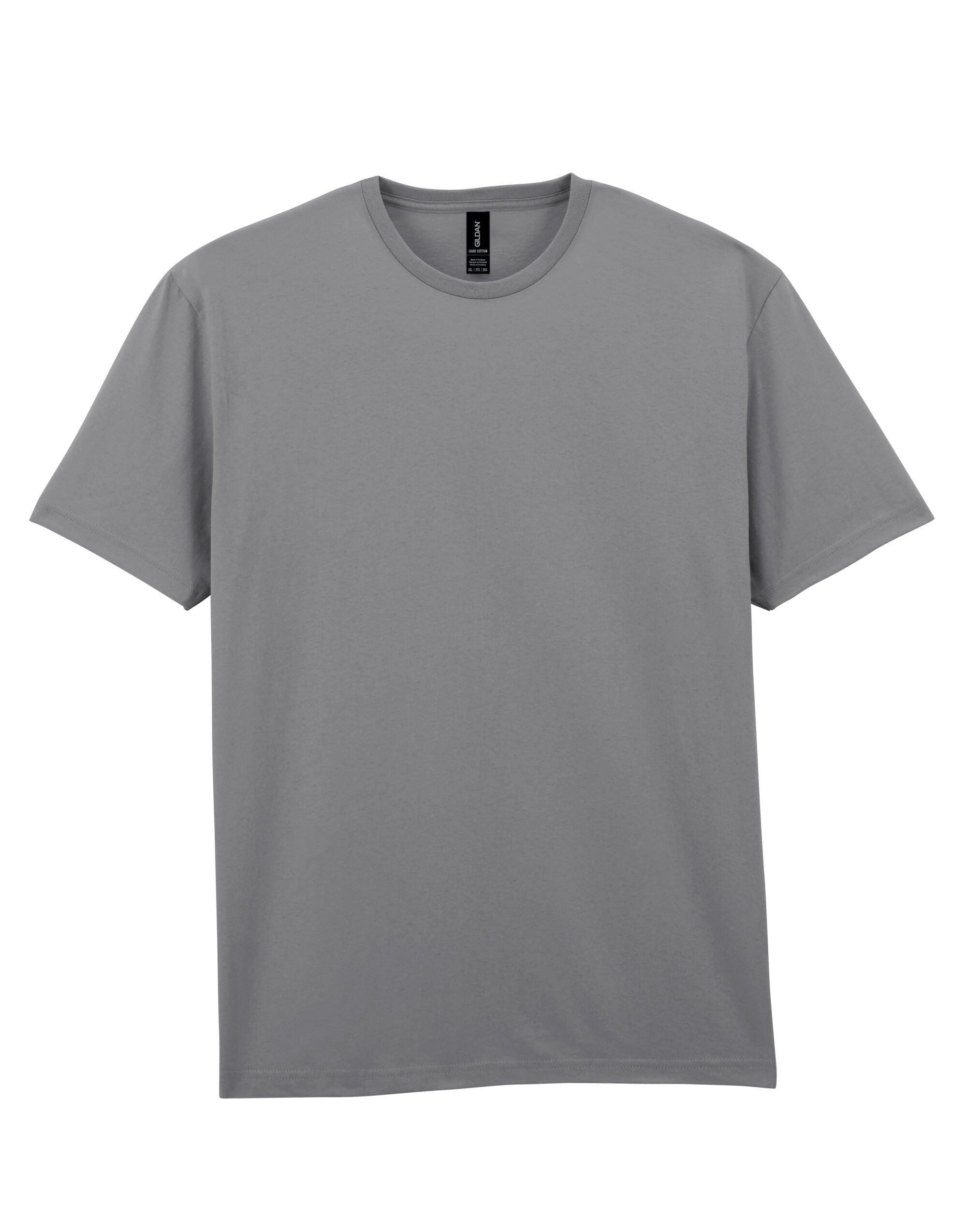 Gildan Light Cotton Adult T Shirt 3000 - Charcoal - Customisable T-Shirt