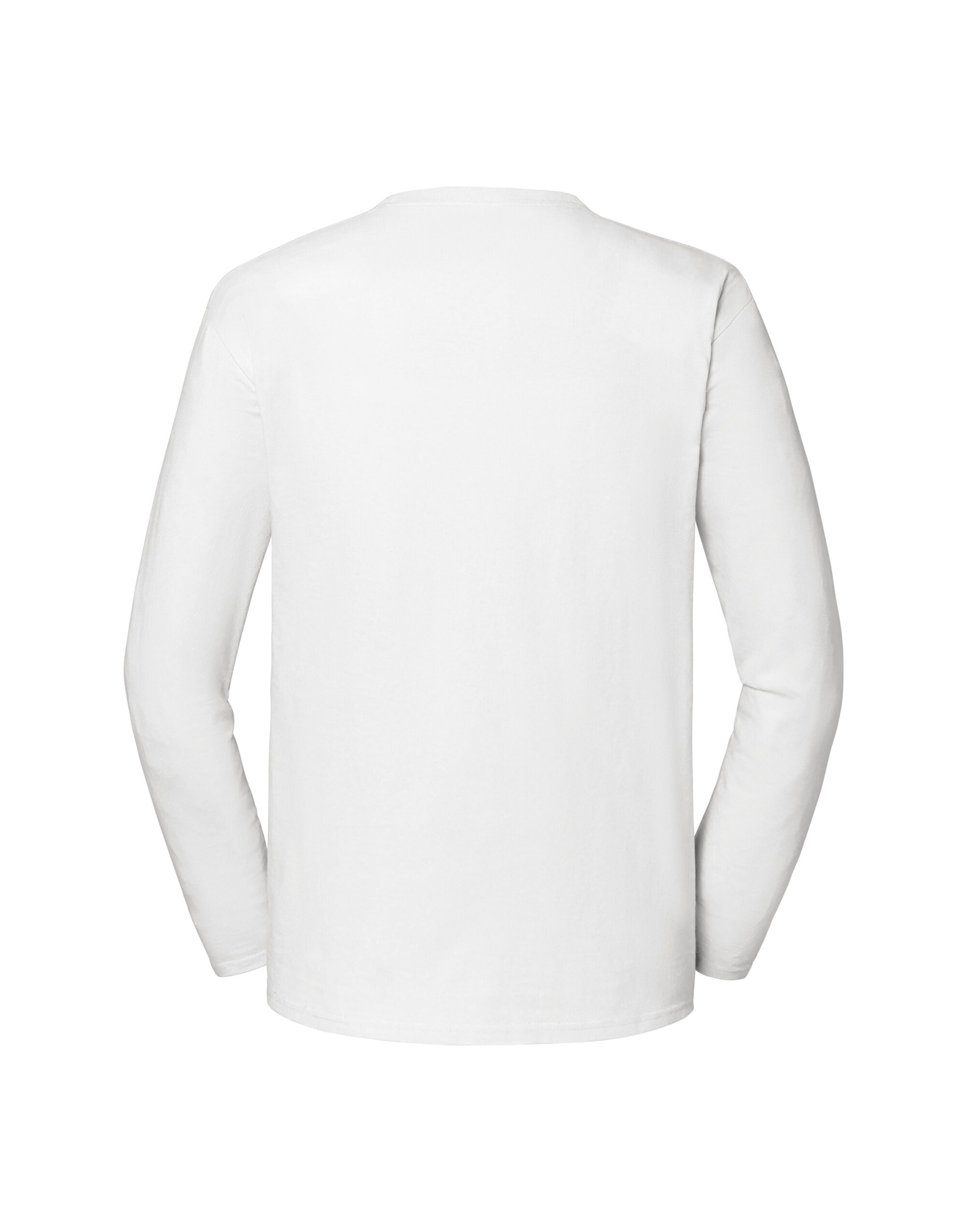 Mens Iconic 195 Premium LS T 61360 - White - Customisable T-Shirt