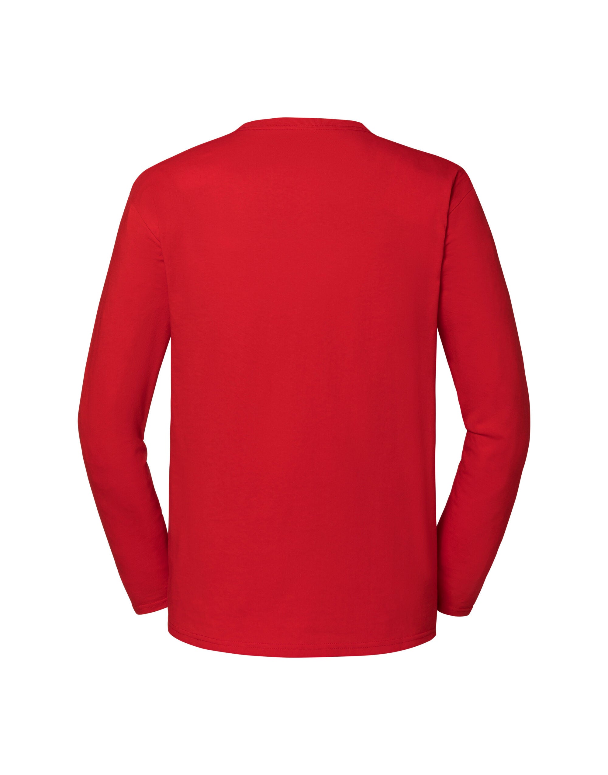 Mens Iconic 195 Premium LS T 61360 - Red - Customisable T-Shirt