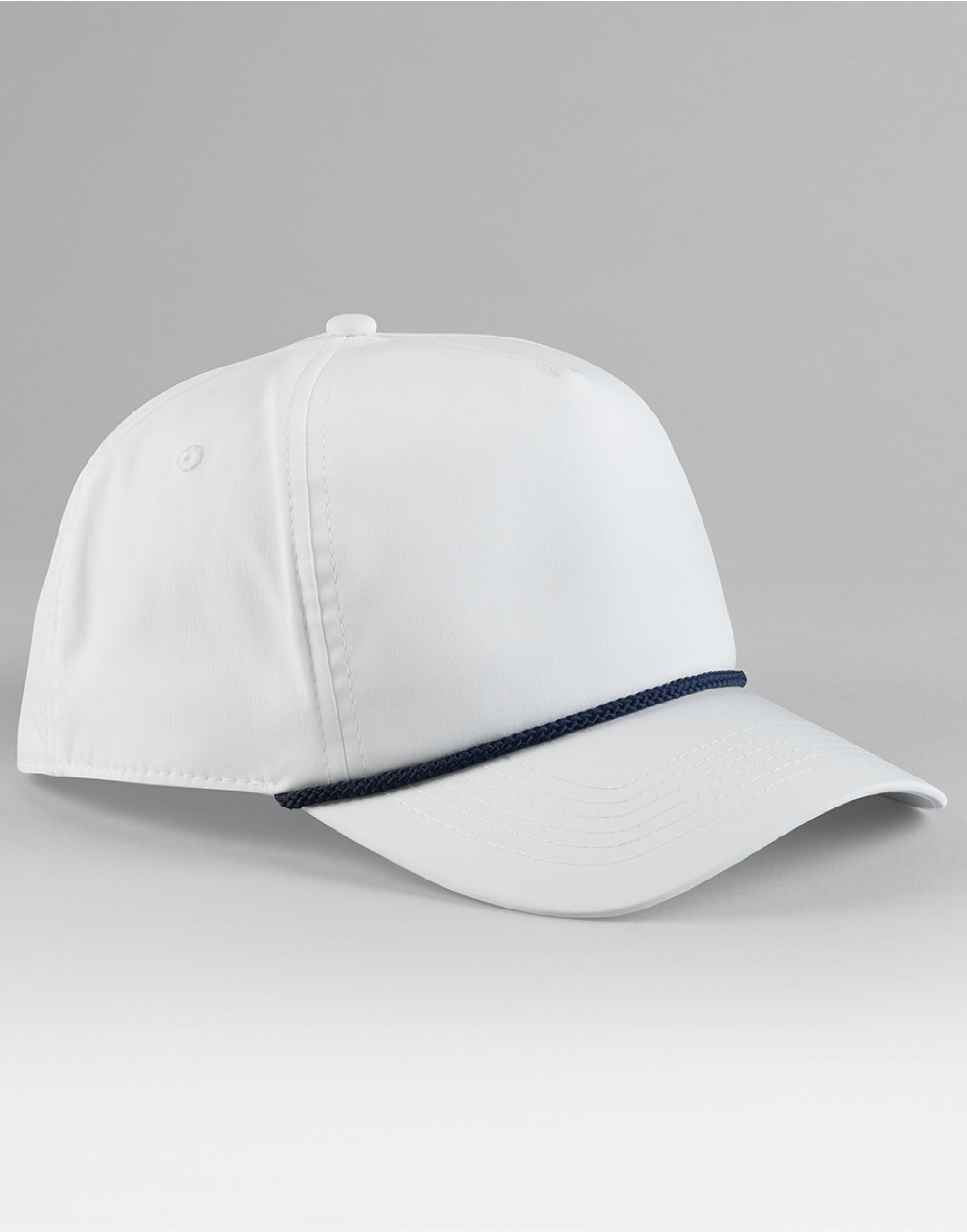 Beechfield Rope Detail Golf Cap B194R - White Navy O S - Customisable Caps