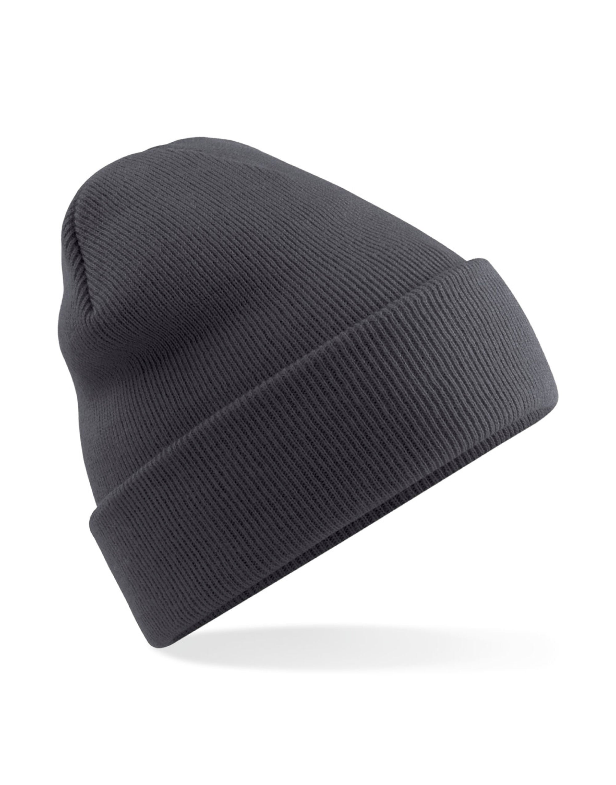 Beechfield Polyana Original Cuffed Beany B375R - Graphite O S - Customisable Beanies