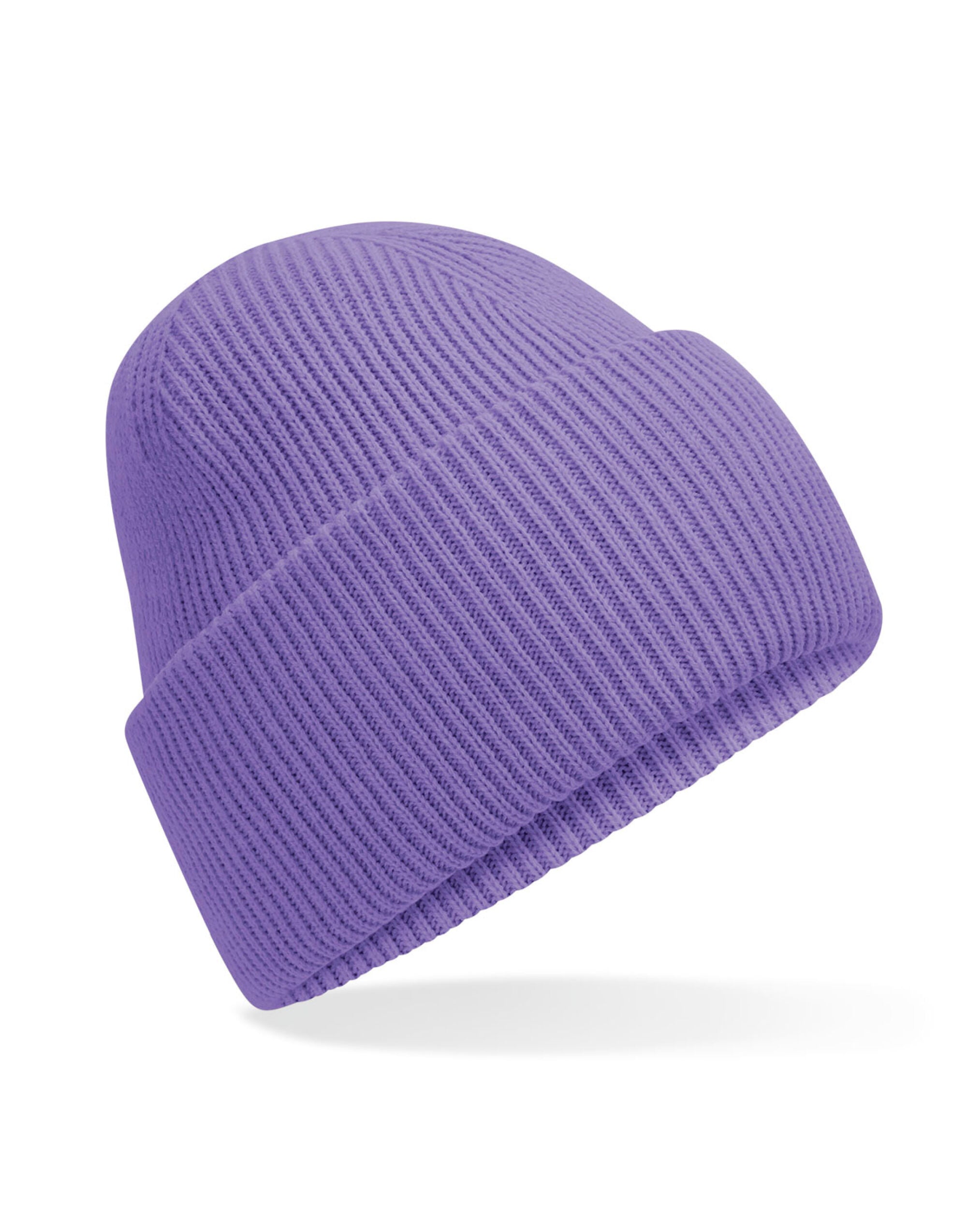 Beechfield Classic Deep Cuffed Beanie B385R - Violet O S - Customisable Beanies