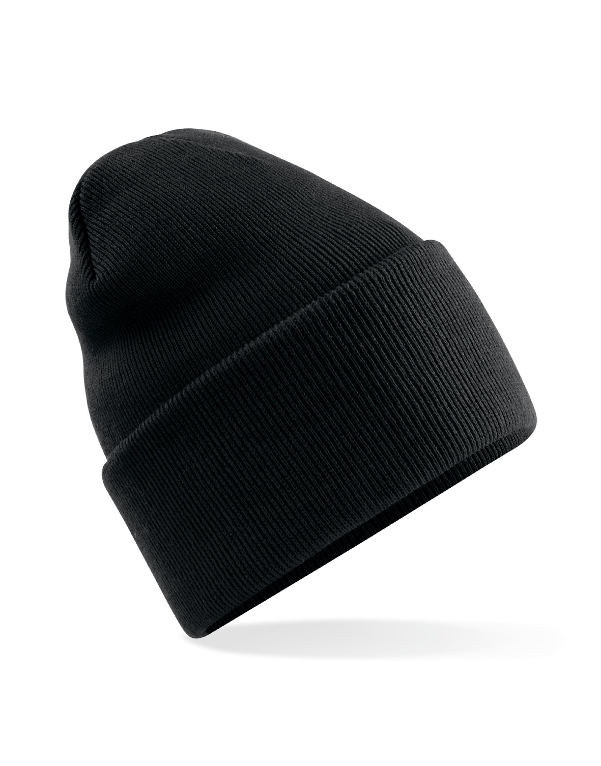 Beechfield Original Deep Cuffed Beanie B40R - Black O S - Customisable Beanies