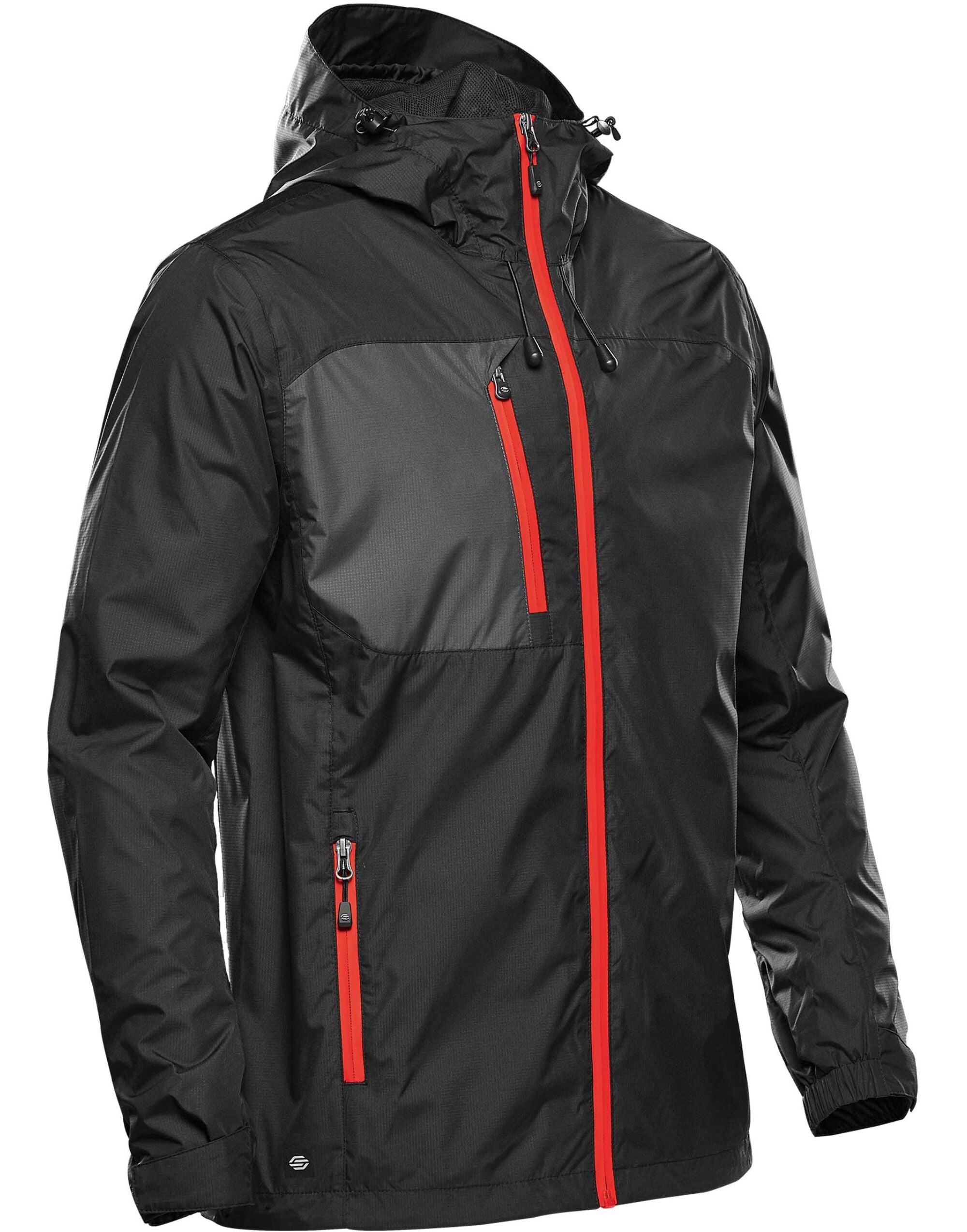 Stormtech Mens Olympia Shell gxj - Black Bright Red - Customisable Jacket