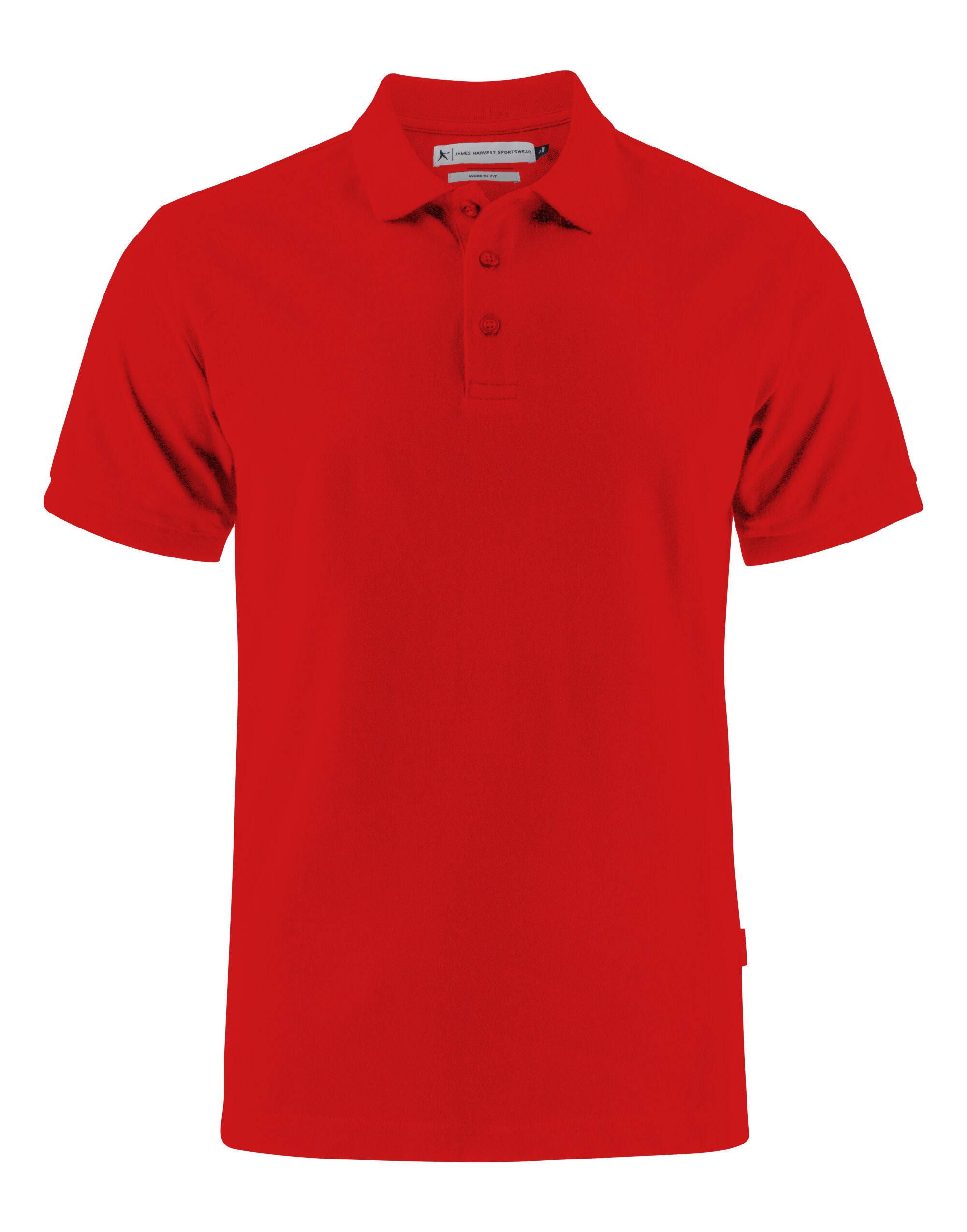 James Harvest Neptune Regular Polo HAR2135031 - Red - Customisable Polos
