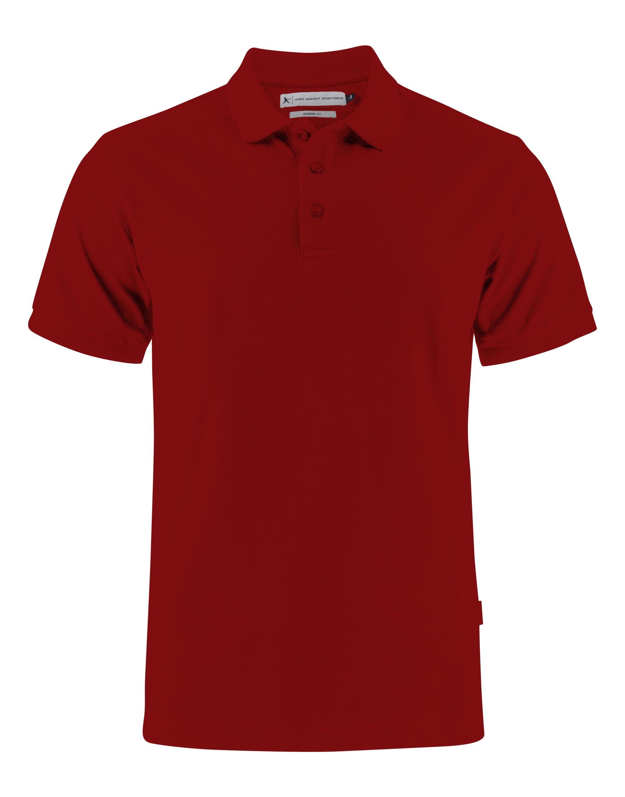 James Harvest Neptune Modern Polo HAR2135032 - Dark Red - Customisable Polos