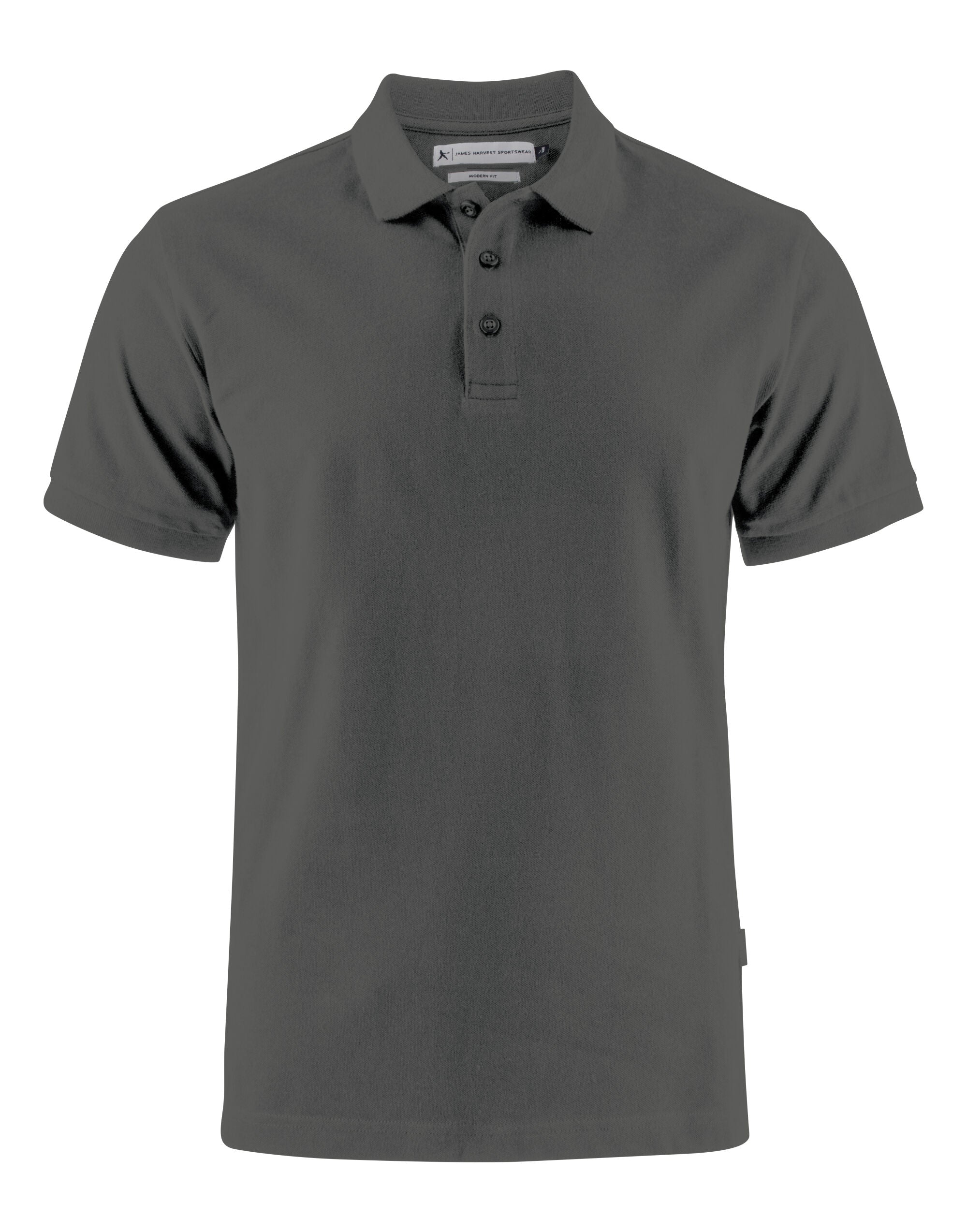 James Harvest Neptune Modern Polo HAR2135032 - Anthracite - Customisable Polos