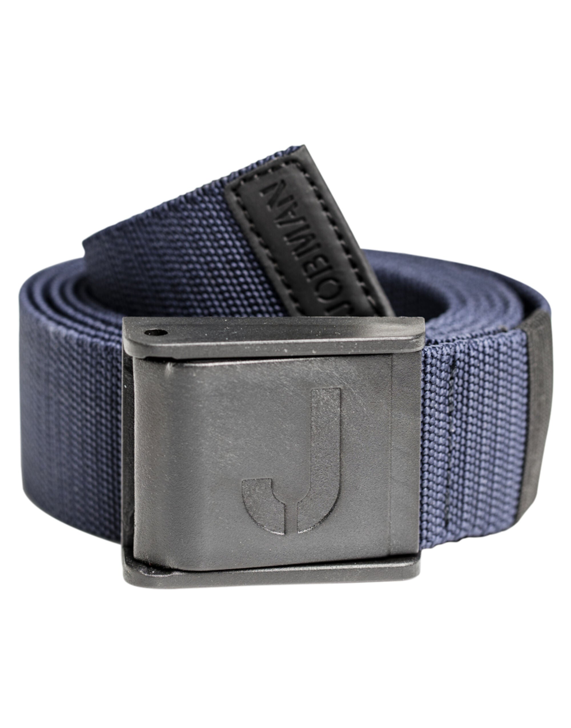 Jobman Stretch Belt "No Scratch" 120cm JM9282 - Navy O S - Customisable Belts
