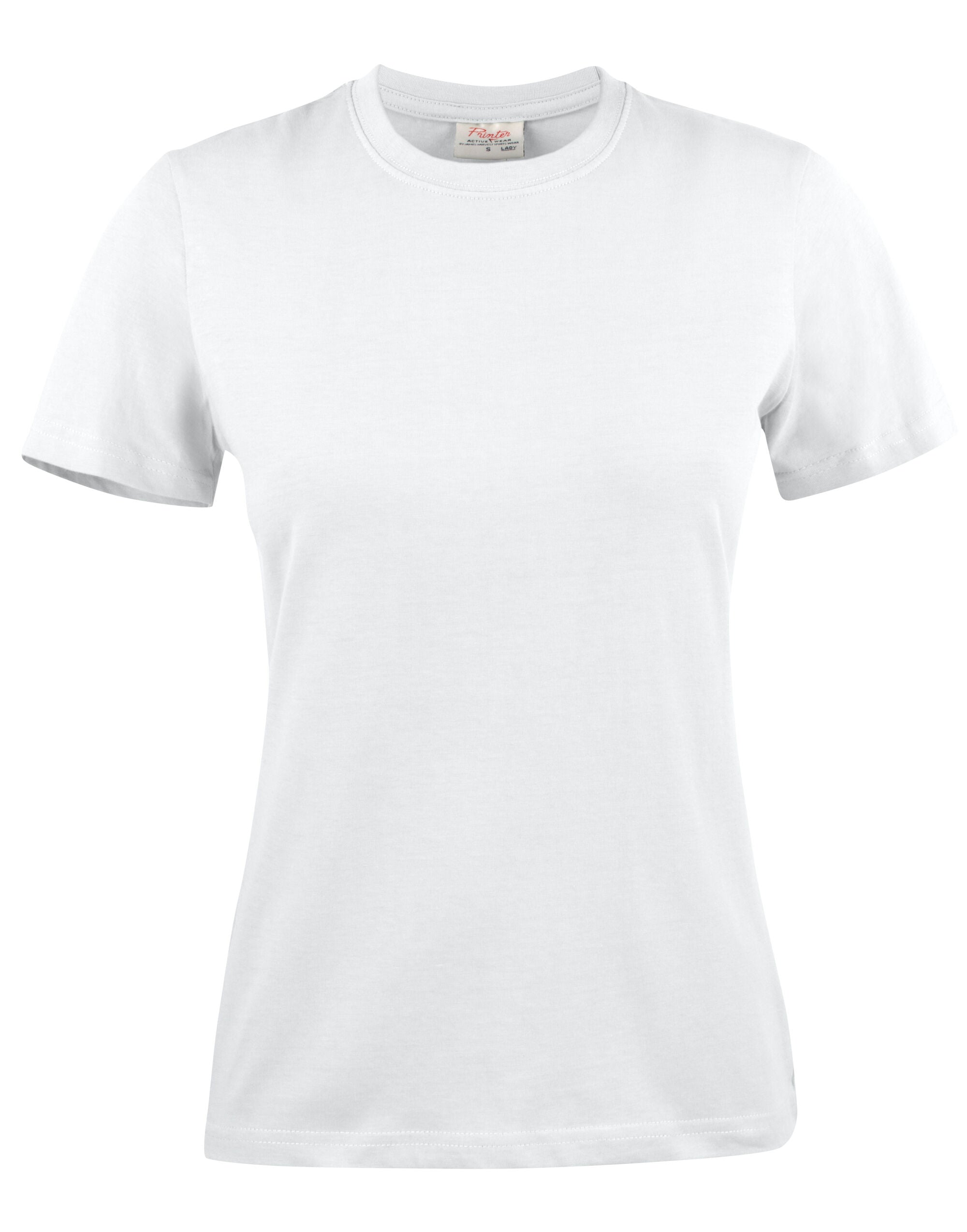 Printer Ladies Light T Shirt PE2264028 - White - Customisable T-Shirt