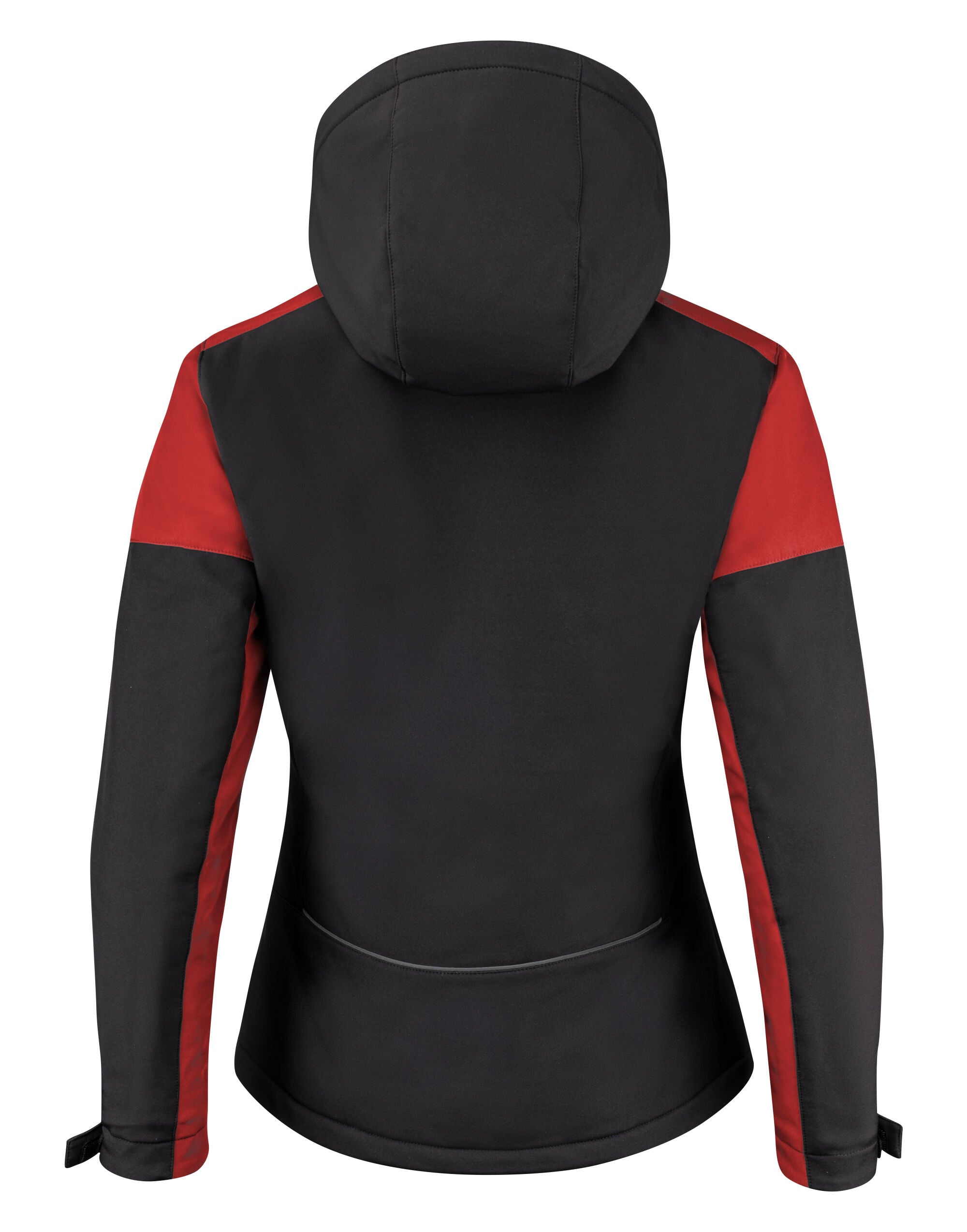 Printer Prime Ladies Padded Softshell pp2261072 - Black Red - Customisable Jacket