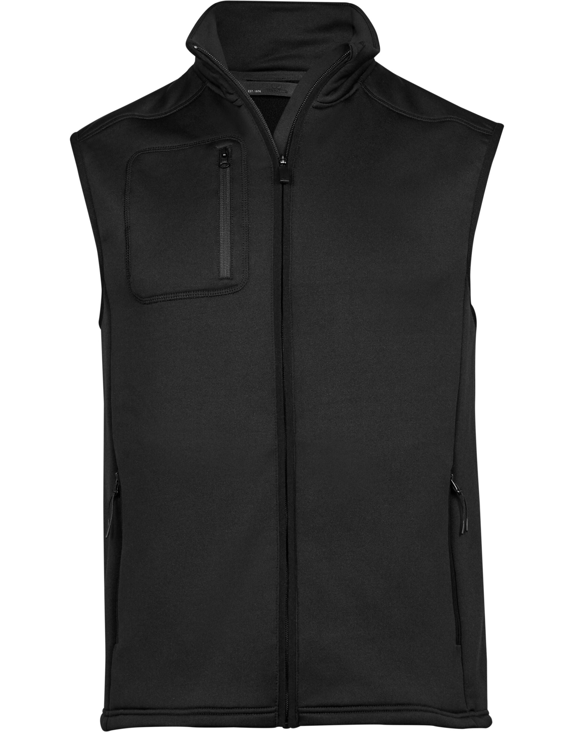Tee Jays Mens Stretch Fleece Bodywarmer TJ9104 - Black - Customisable Bodywarmers