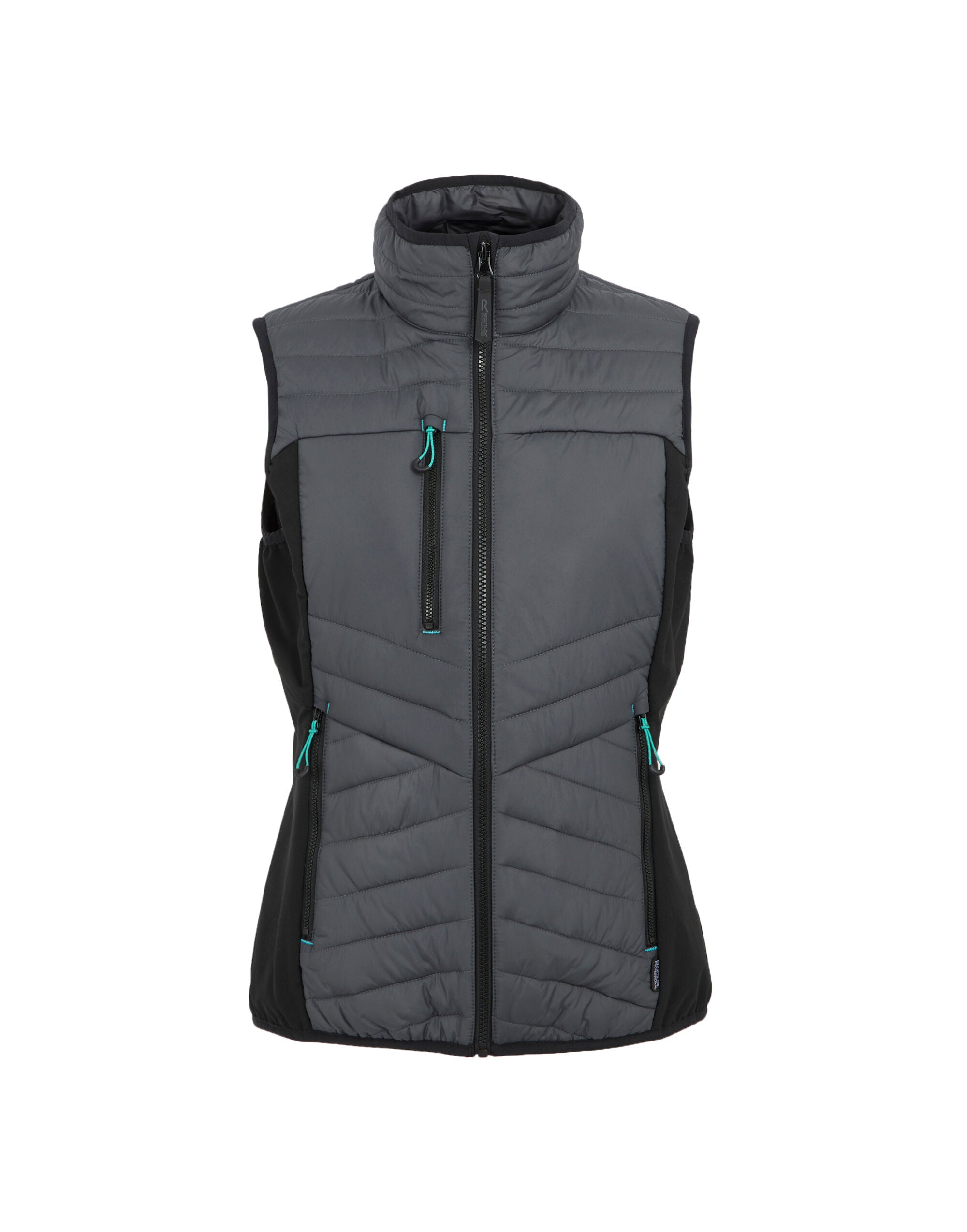 Regatta Professional Regatta Ladies Ada Hybrid Bodywarmer TRA924 - Seal Grey Black - Customisable Bodywarmers