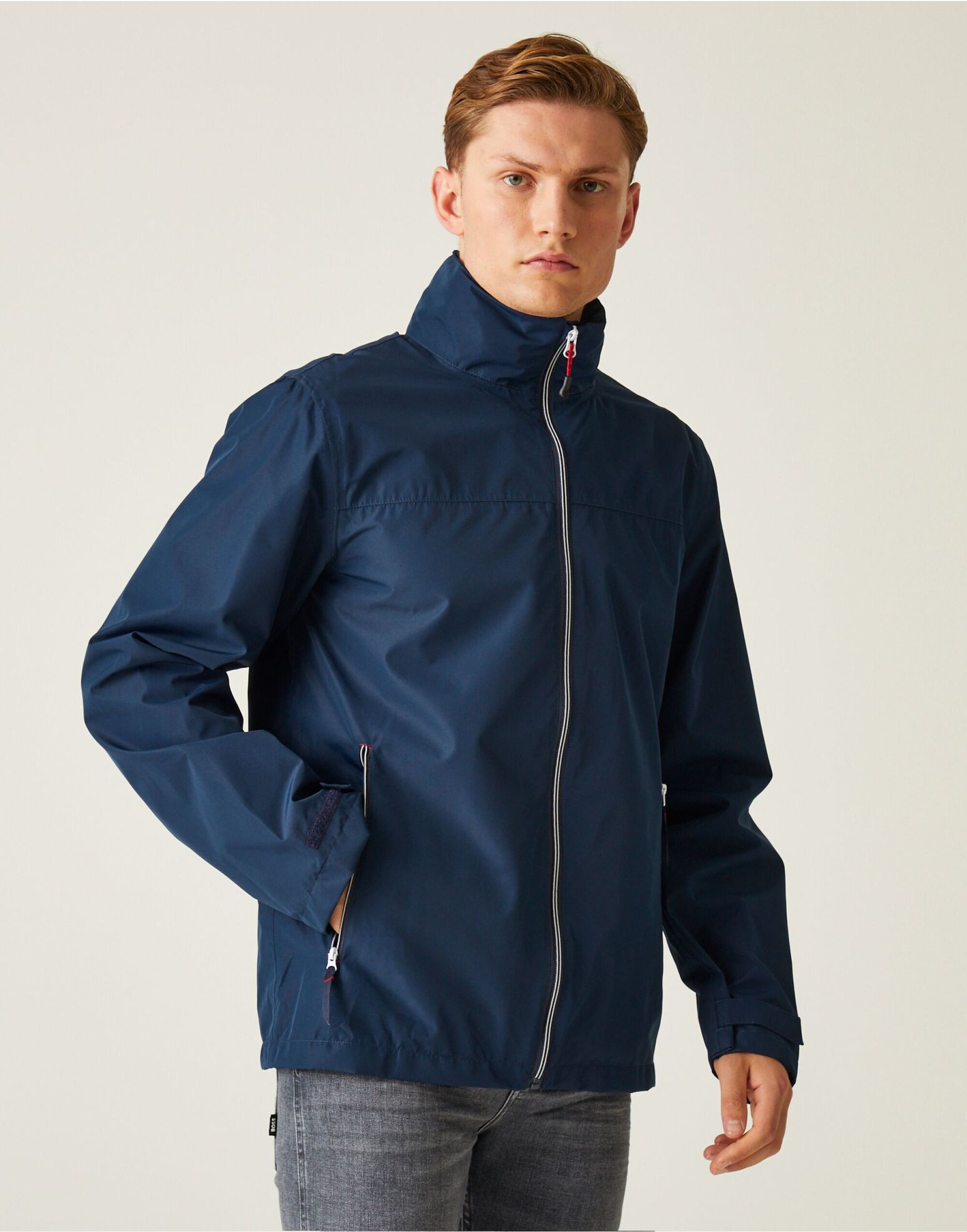 Regatta Professional Regatta Ascender Waterproof Shell Jacket TRW532 - Navy Classic Red - Customisable Jacket