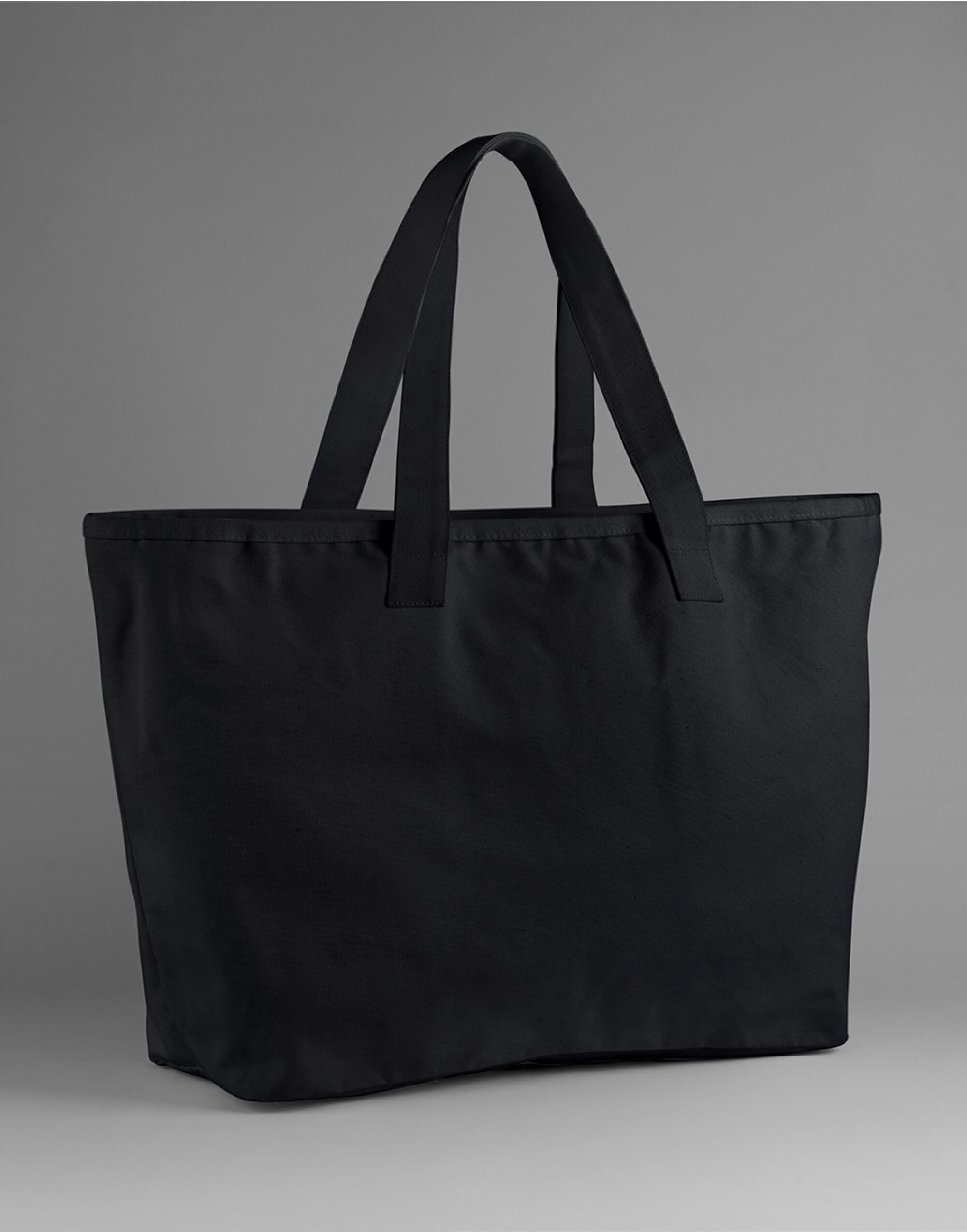 Westford Mill Oversized Canvas Tote Bag W606 - Black O S - Customisable Bags