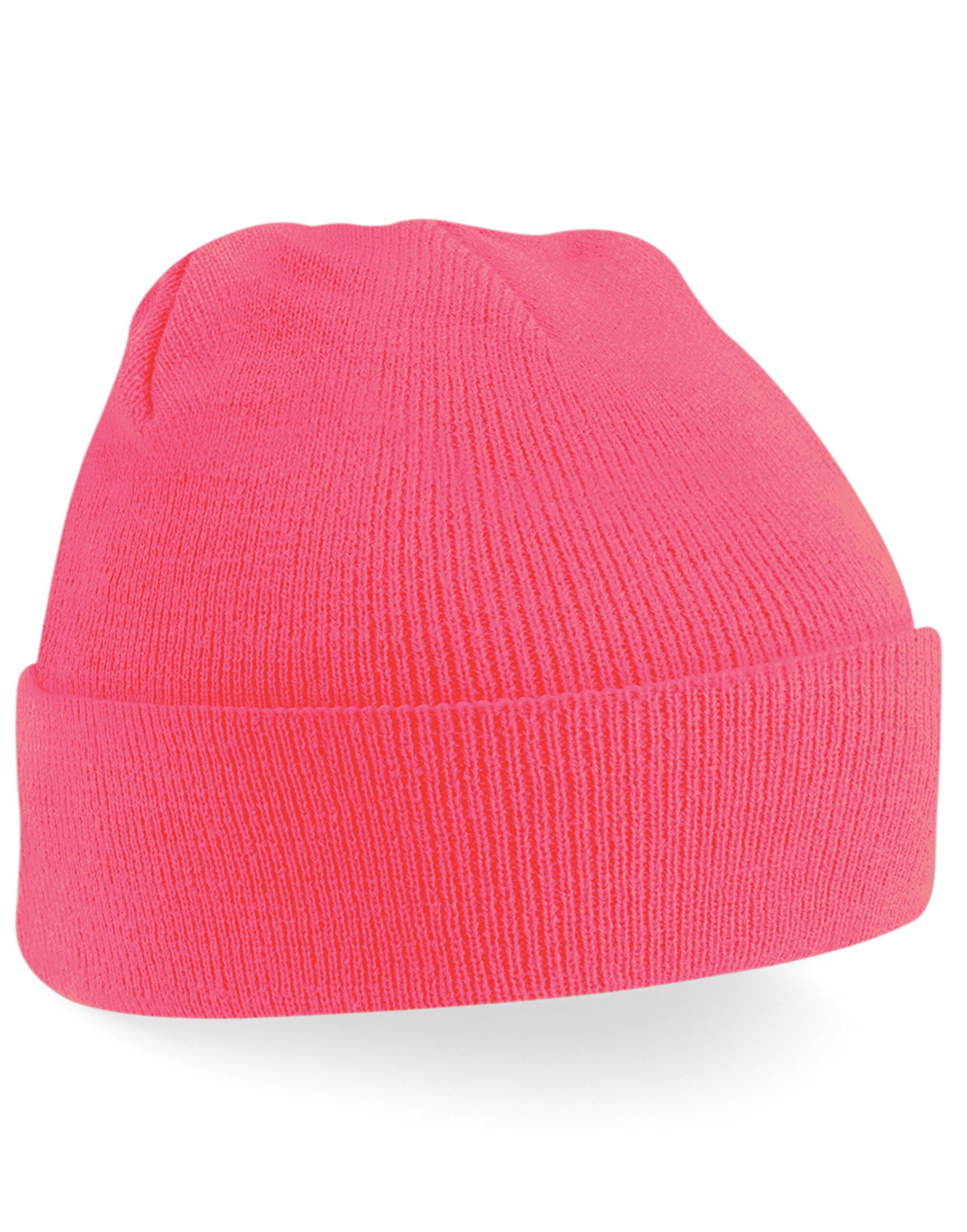 Beechfield Original Cuffed Beanie - B45 - Fluorescent Pink O S - Customisable Beanies