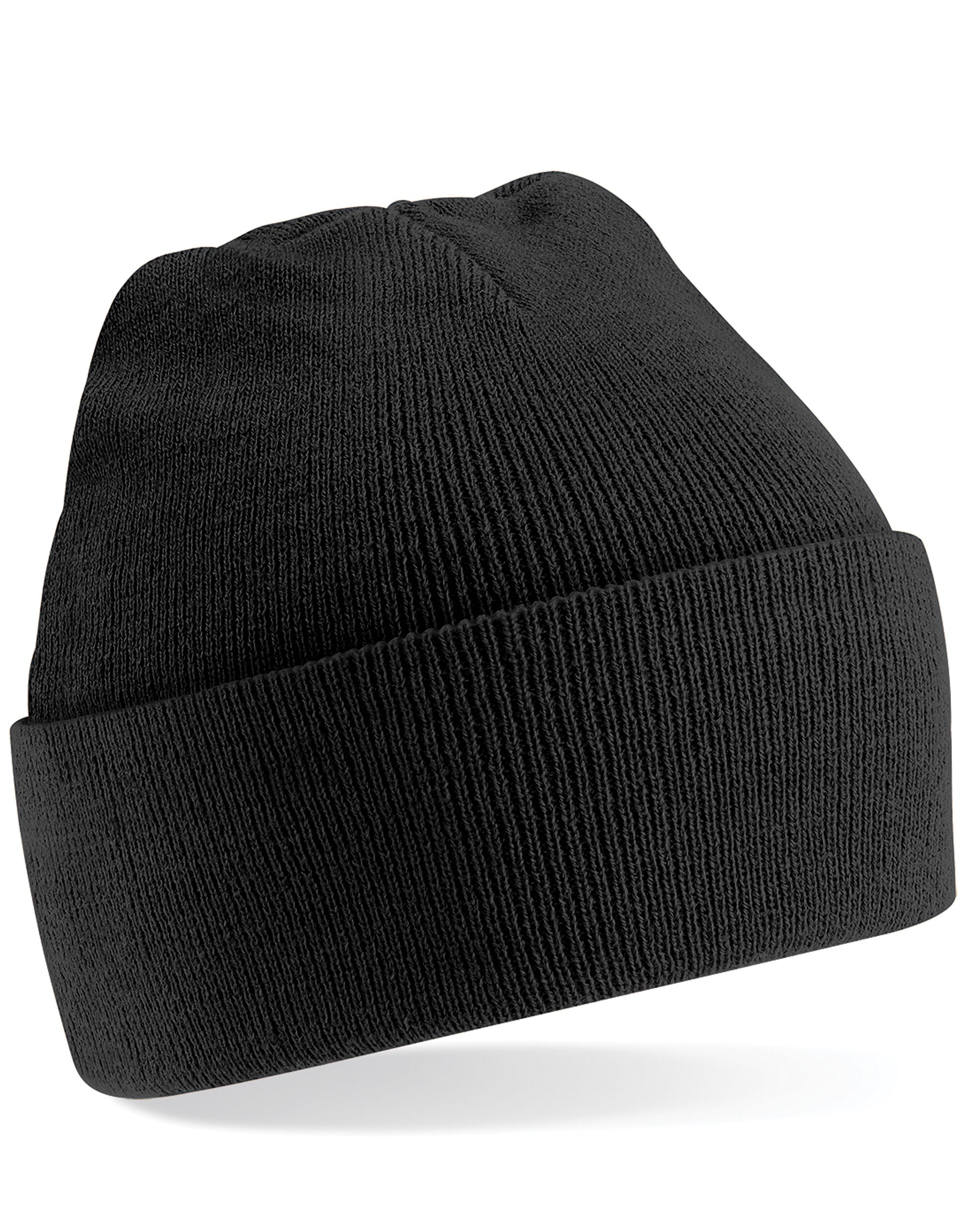 Beechfield Original Cuffed Beanie - B45 - Black O S - Customisable Beanies