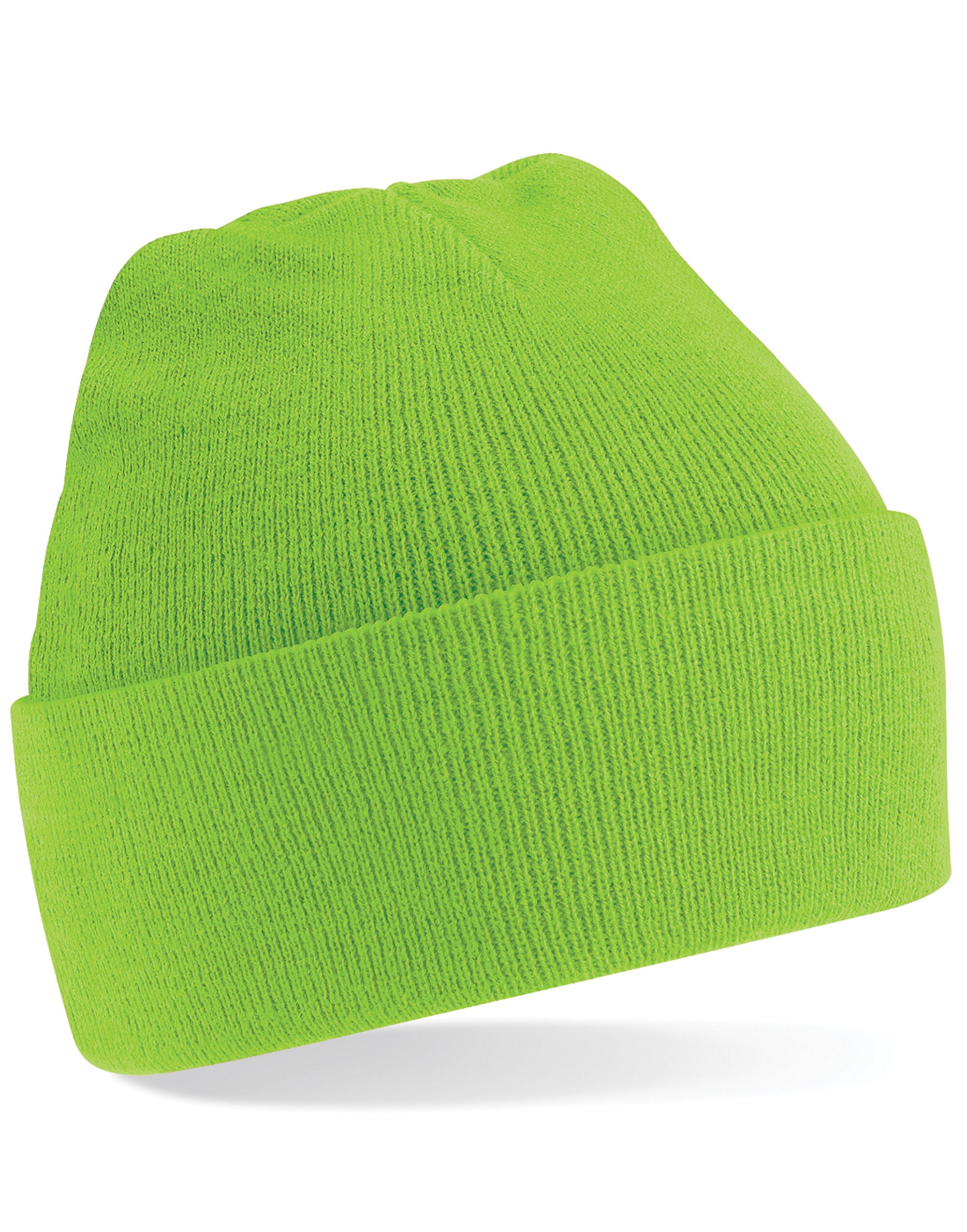 Beechfield Original Cuffed Beanie - B45 - Lime O S - Customisable Beanies