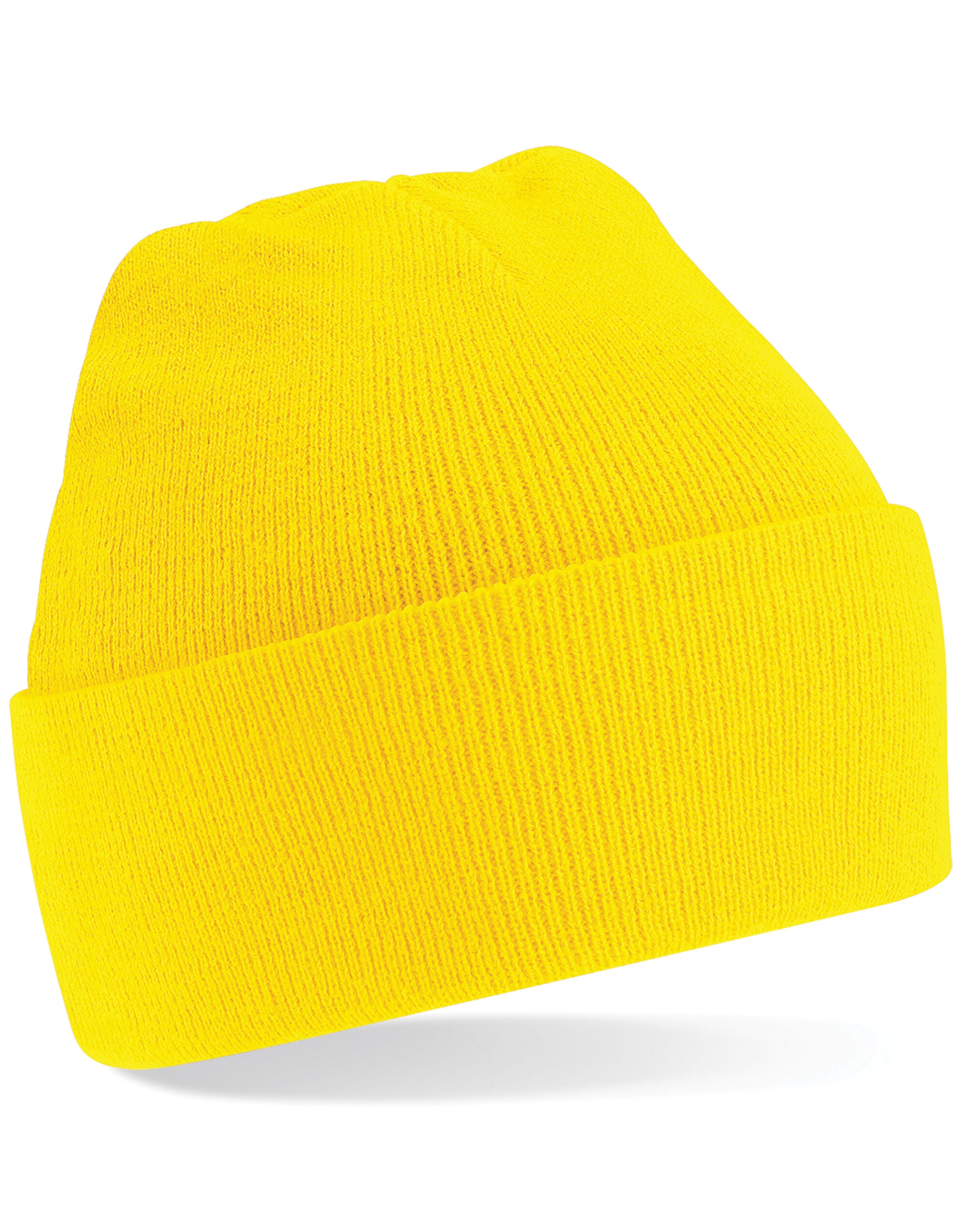 Beechfield Original Cuffed Beanie - B45 - Yellow O S - Customisable Beanies