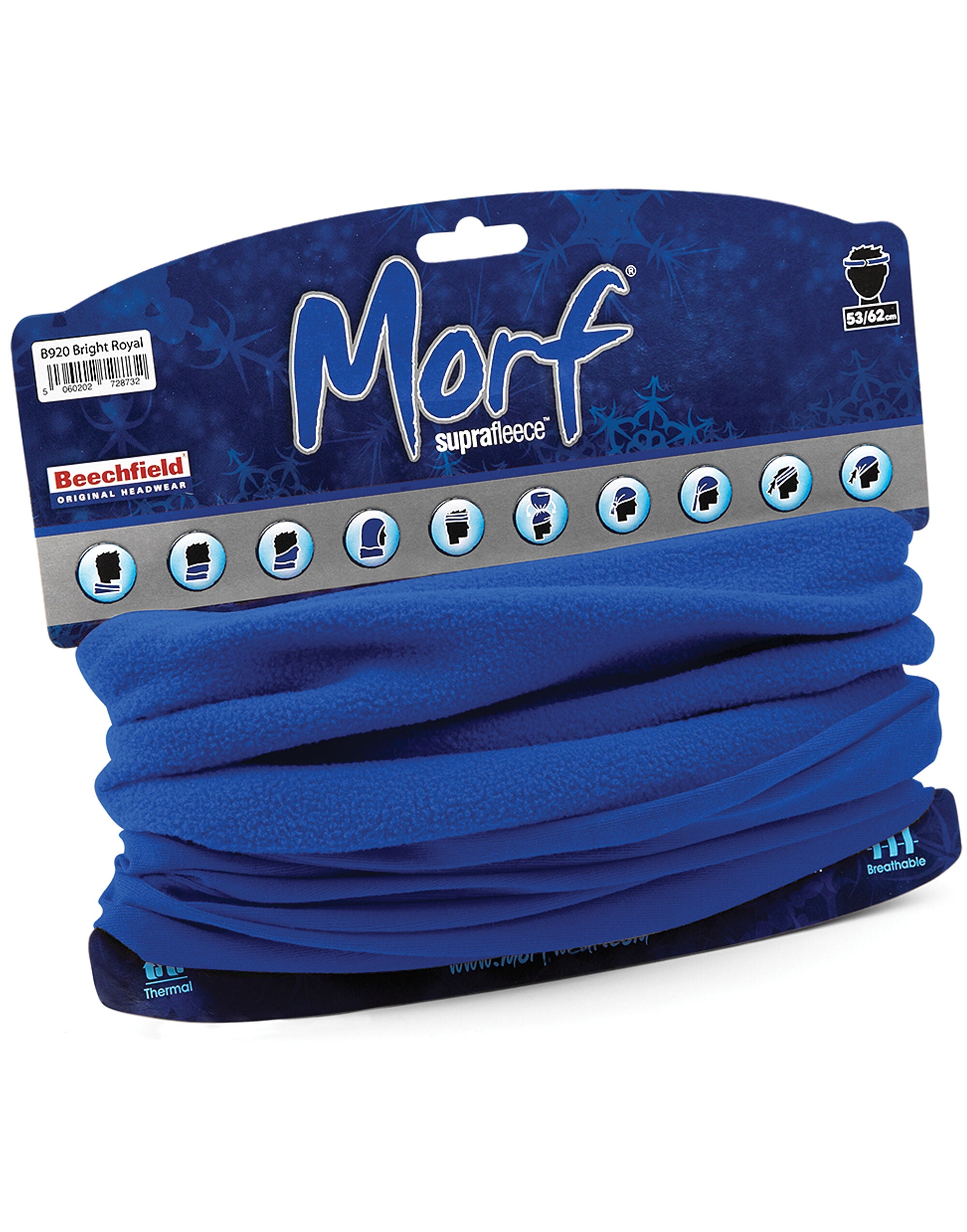 Beechfield Morf® Suprafleece® B920 - Bright Royal O S - Customisable Scarves