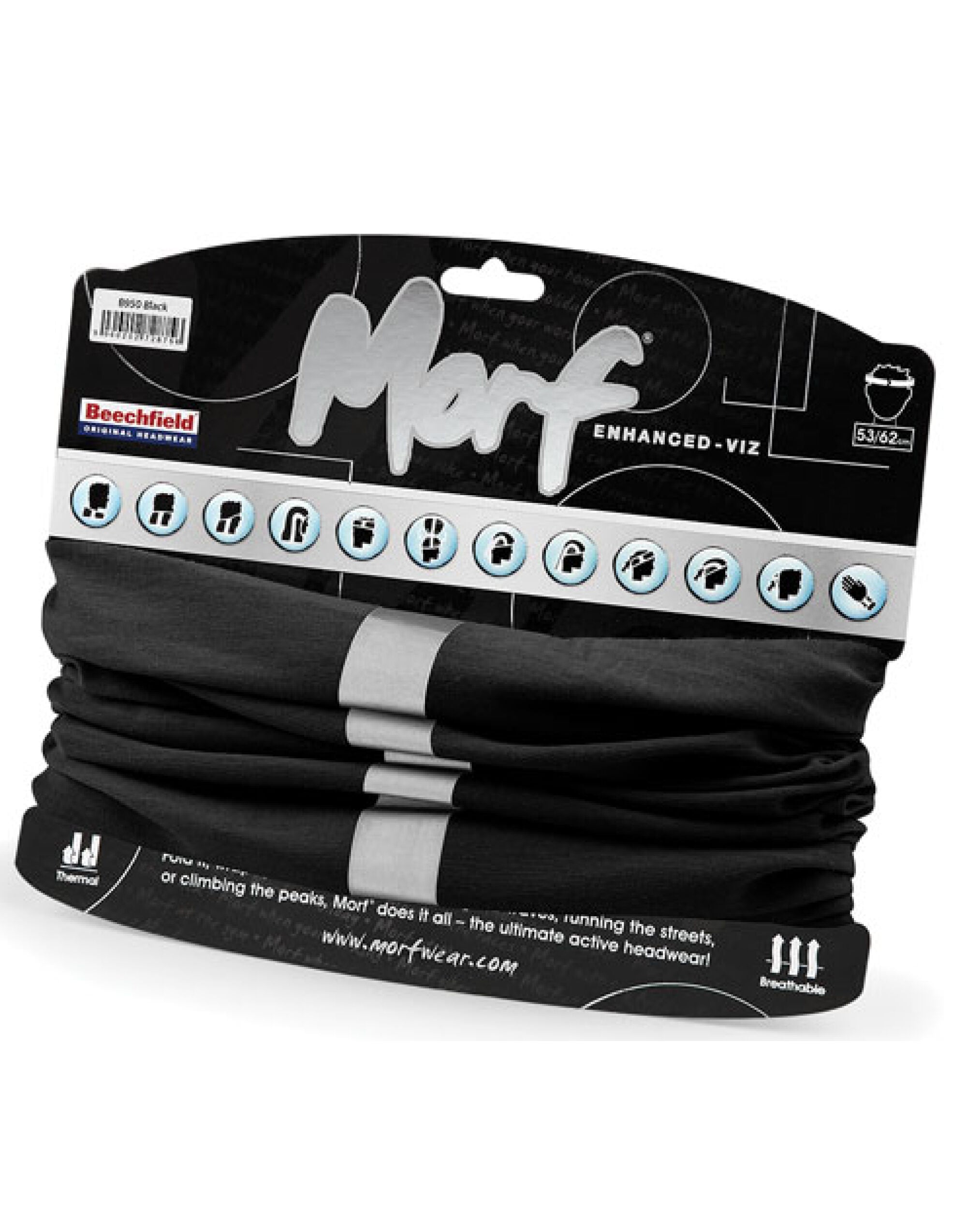 Beechfield Morf® Enhanced-Viz B950 - Black O S - Customisable Scarves