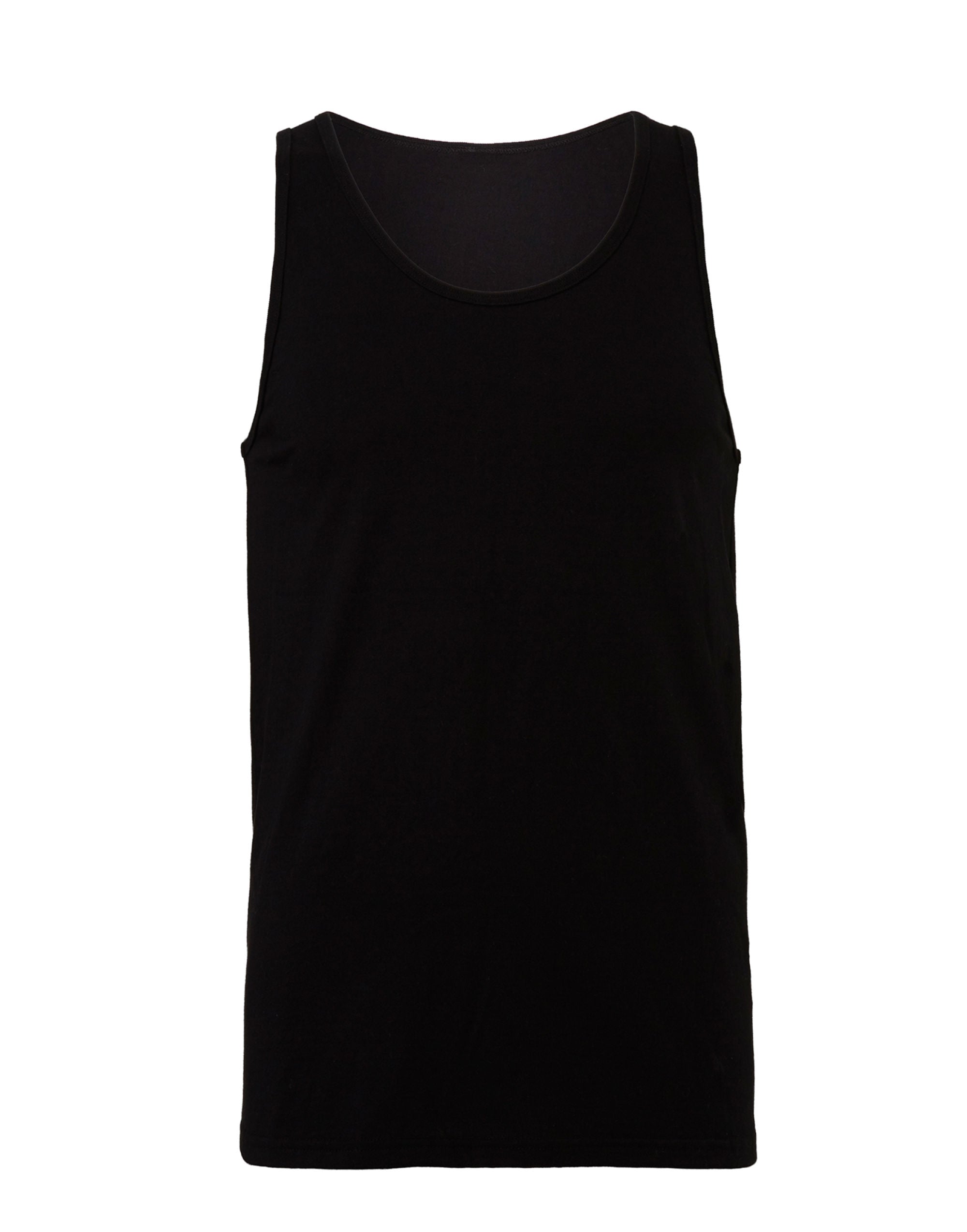 Bella Canvas Unisex Jersey Tank CA3480 - Black - Customisable T-Shirt