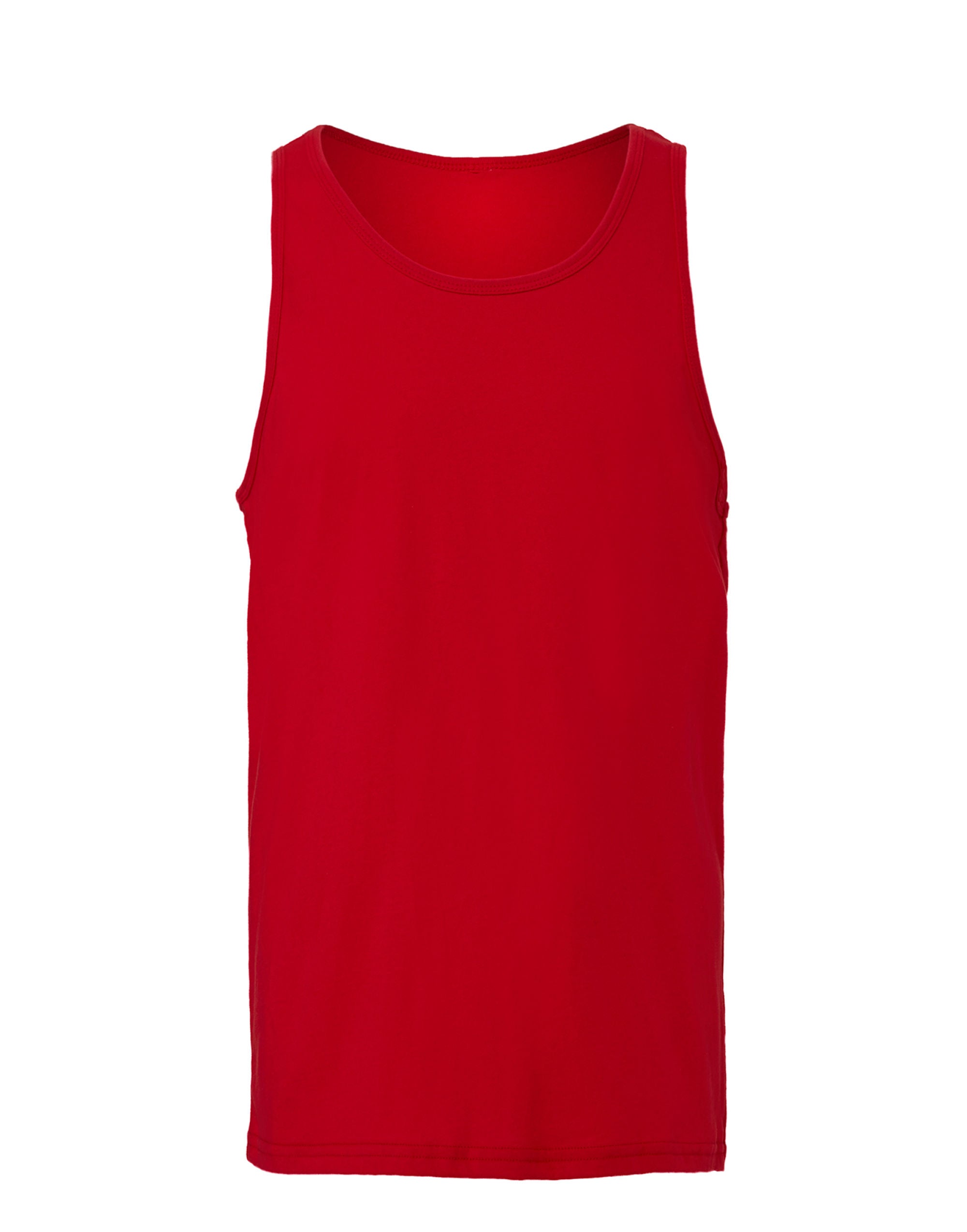 Bella Canvas Unisex Jersey Tank CA3480 - Red - Customisable T-Shirt