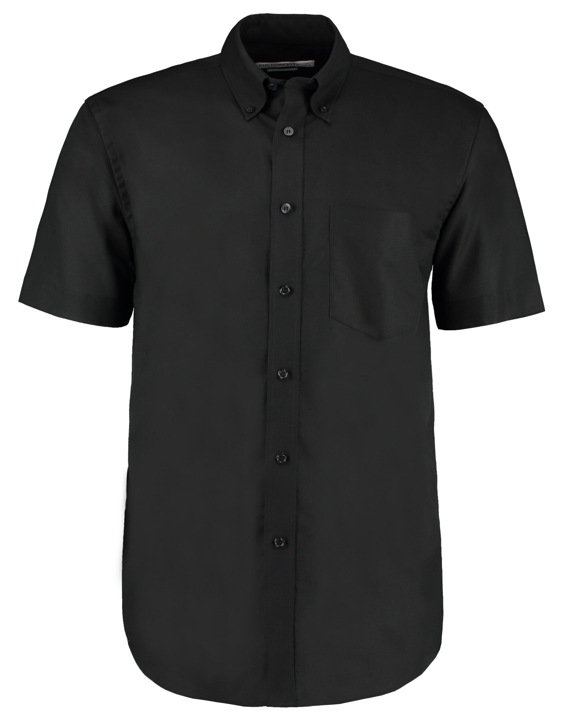 Kustom Kit Classic Fit Short Sleeve Oxford Shirt KK350 - Black - Customisable Corporate Wear
