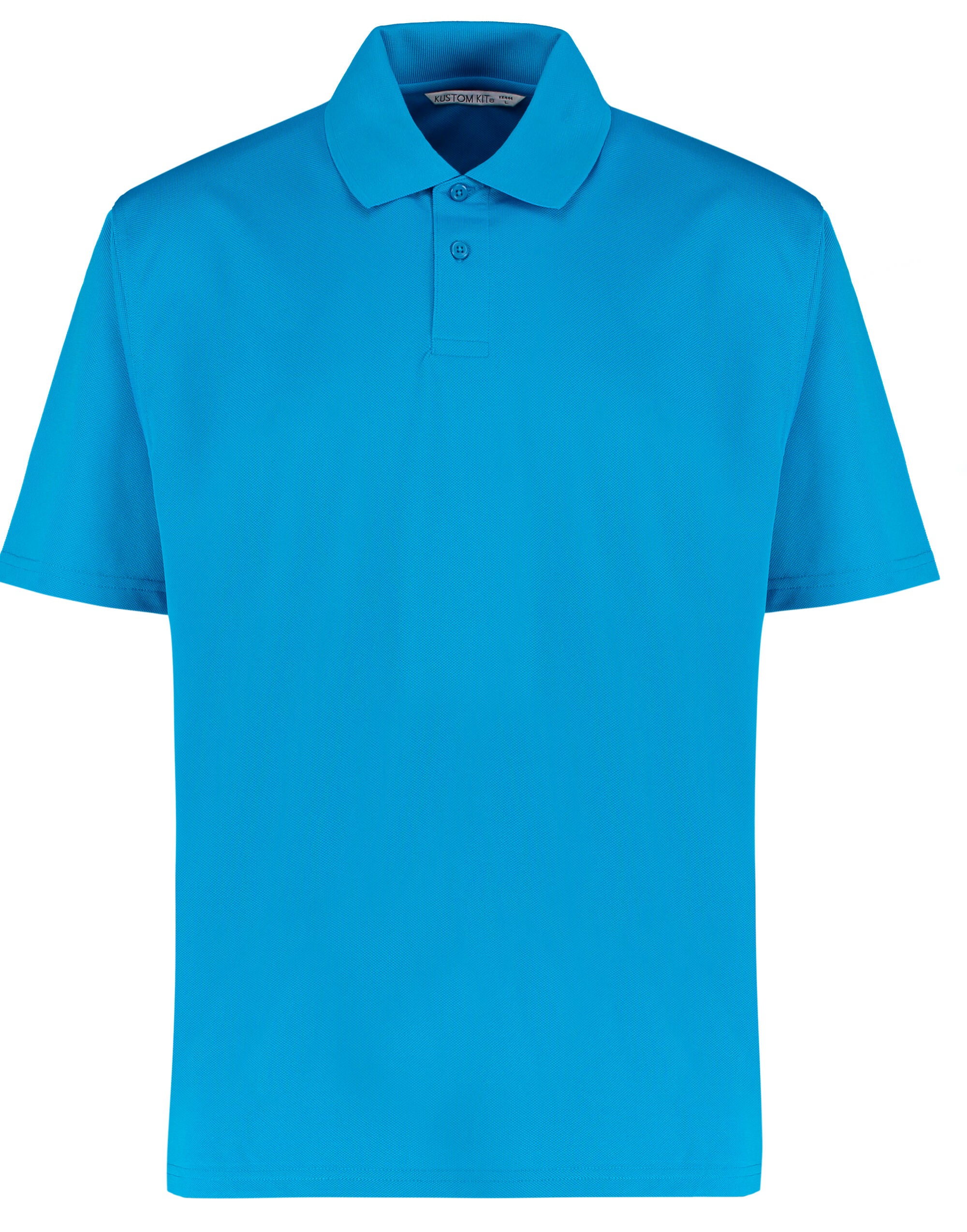 Kustom Kit Mens Cooltex Plus Pique Polo KK444 - Bright Blue - Customisable Polos