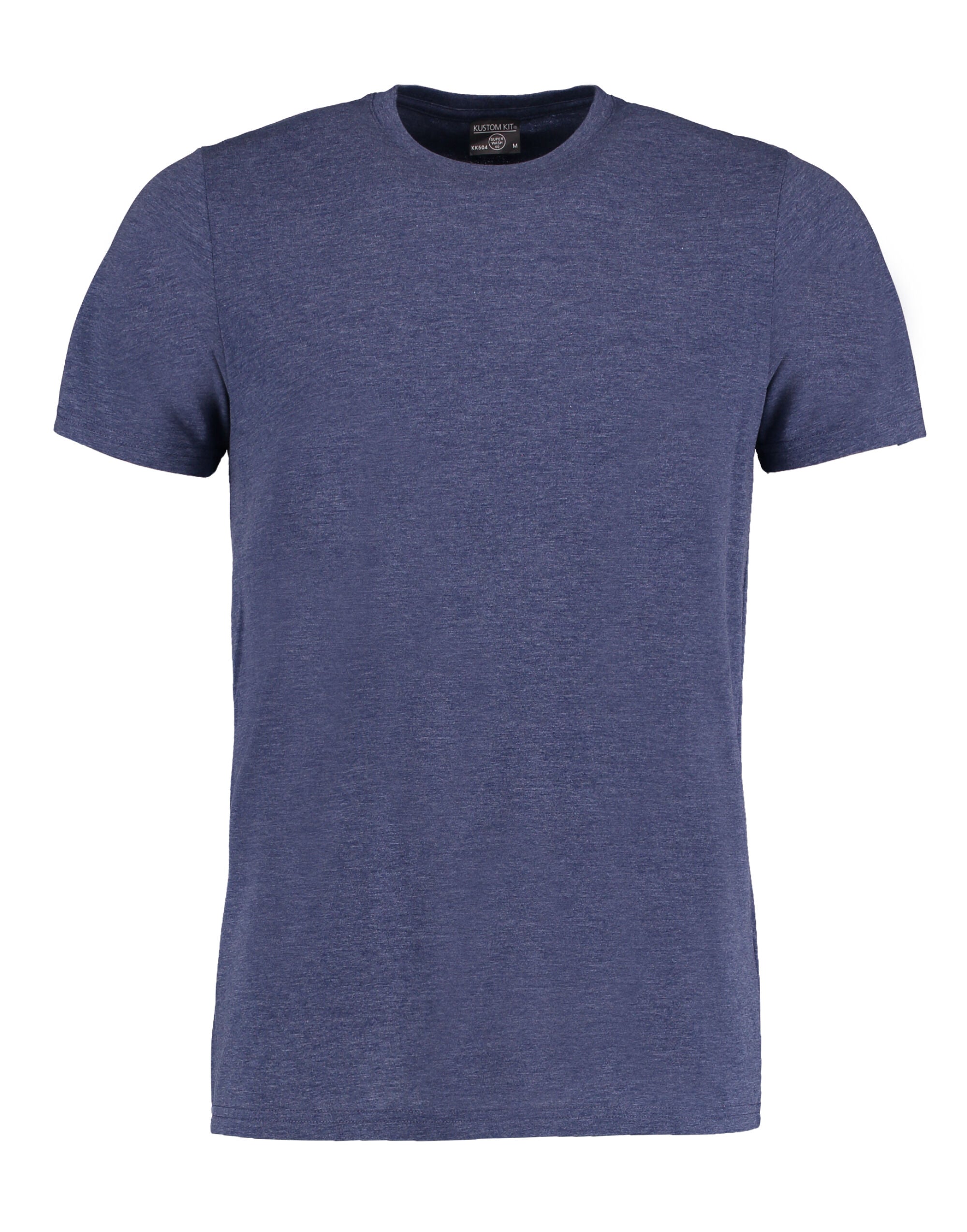 Kustom Kit Mens Fashion Superwash Tee KK504 - Denim Marl - Customisable T-Shirt