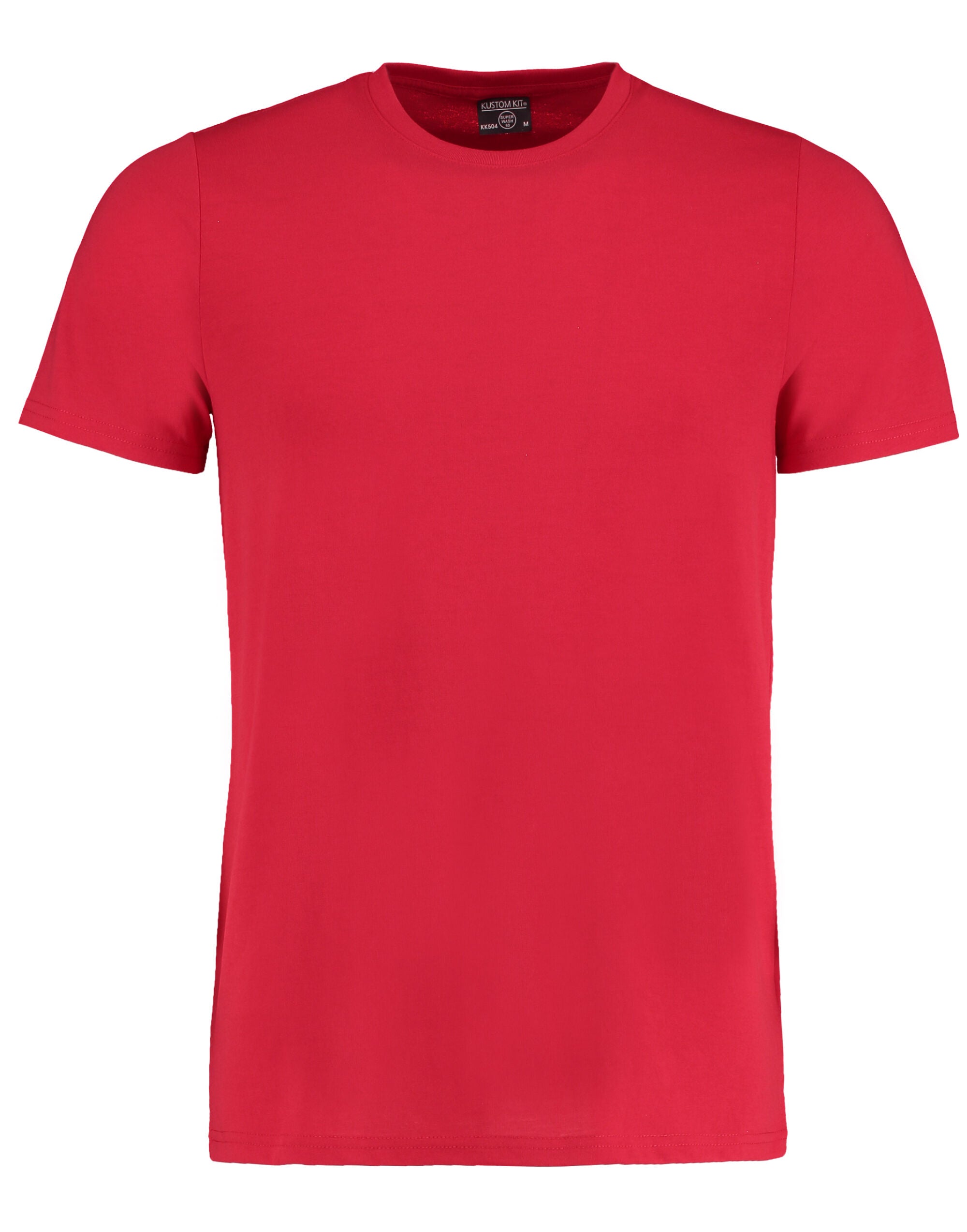 Kustom Kit Mens Fashion Superwash Tee KK504 - Red - Customisable T-Shirt
